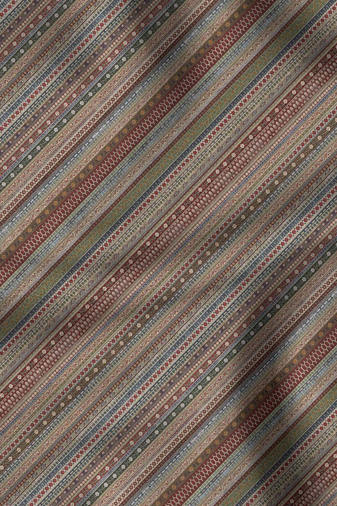 Multi Hued Striped Printed Shawl