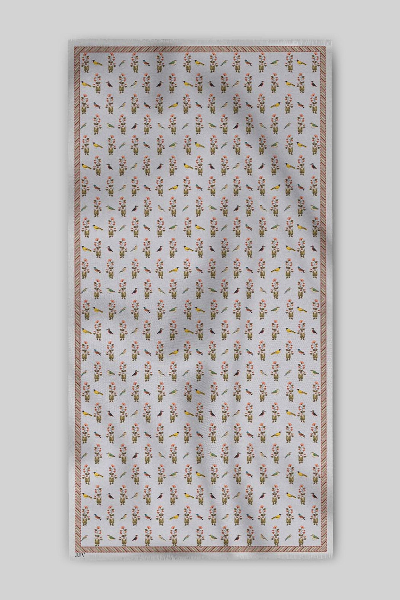 Powder Blue Printed Shawl