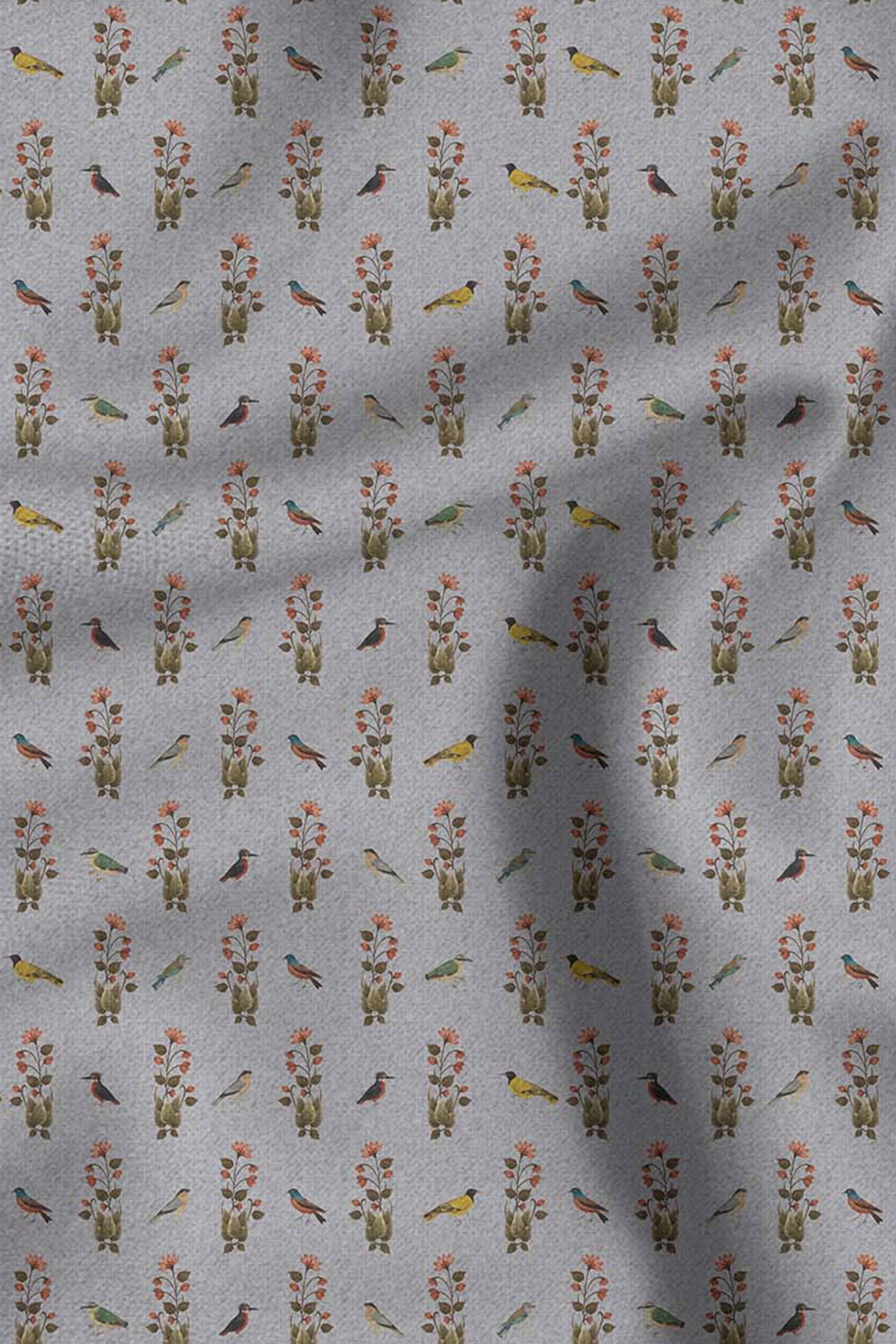 Powder Blue Printed Shawl