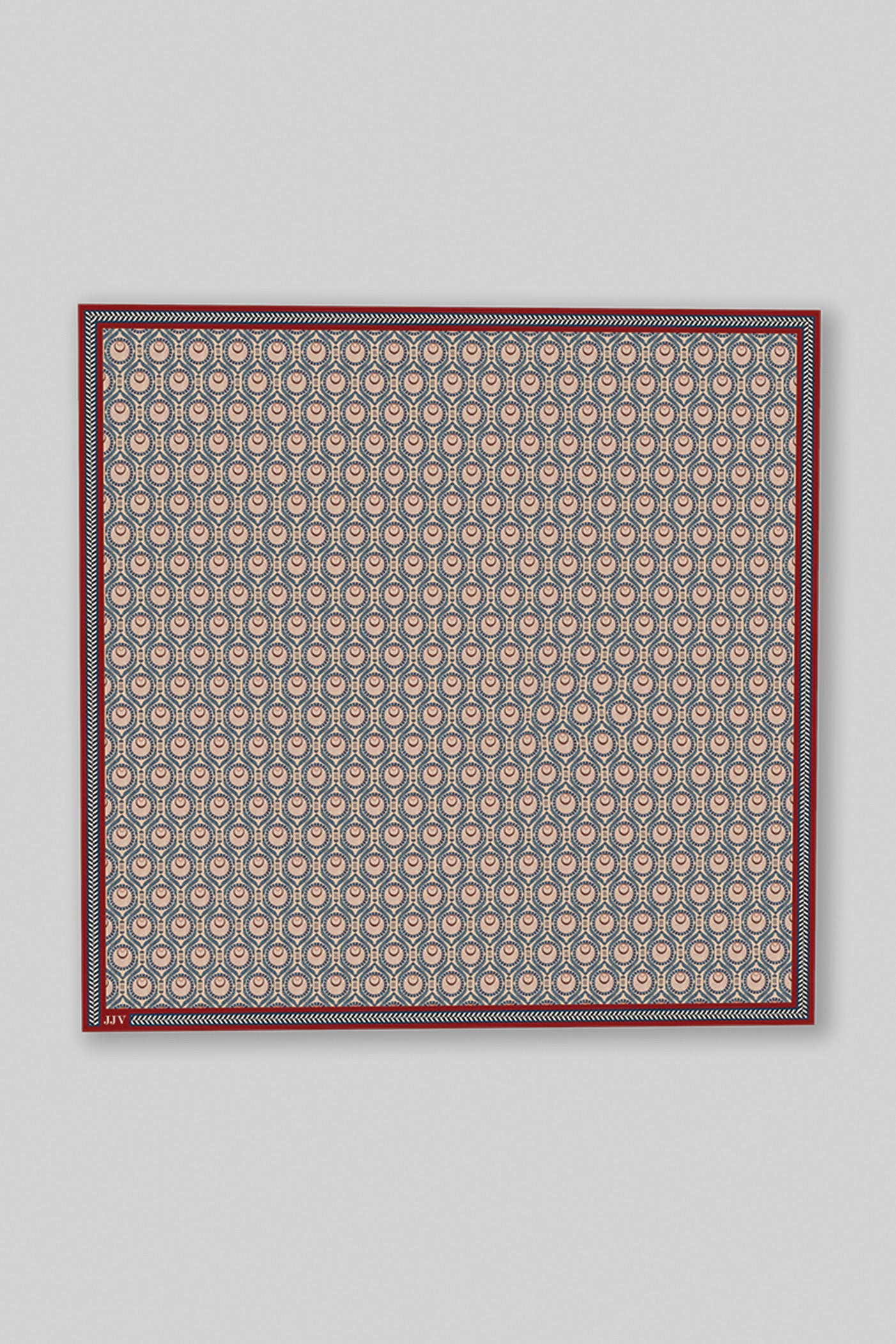 Nugrey - Blue Printed Pocket Square