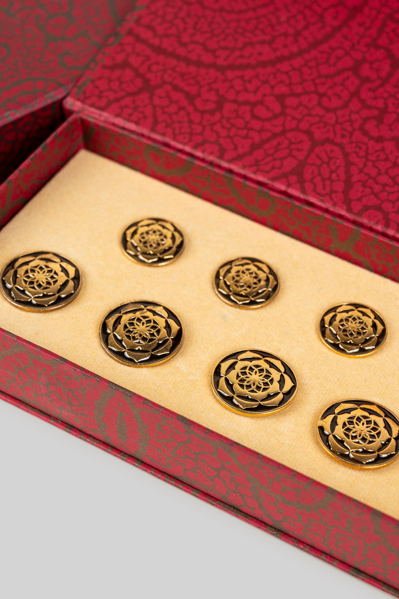 Umber Brown Gold -  Plated Buttons