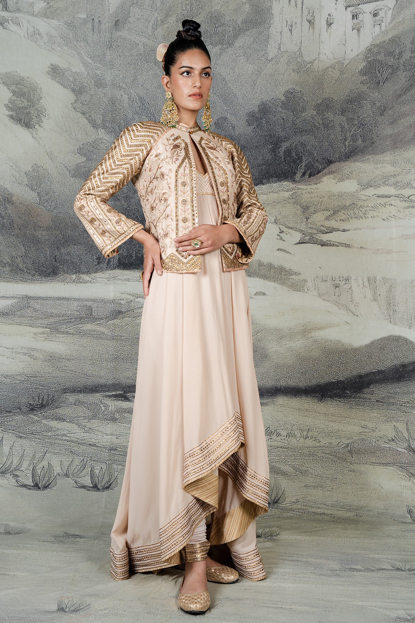 Baby Pink Anarkali Set | BARODA