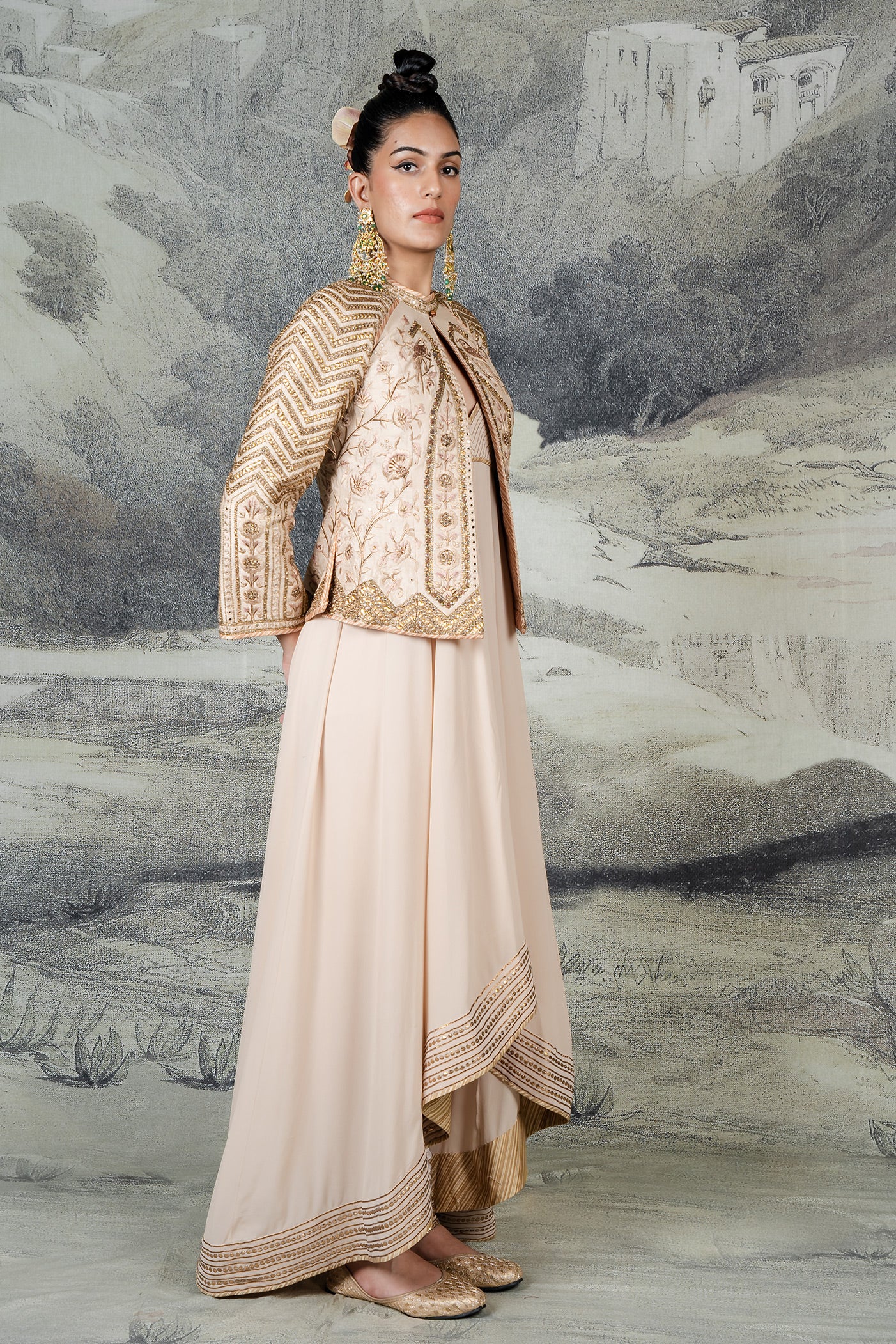 Baby Pink Anarkali Set | BARODA