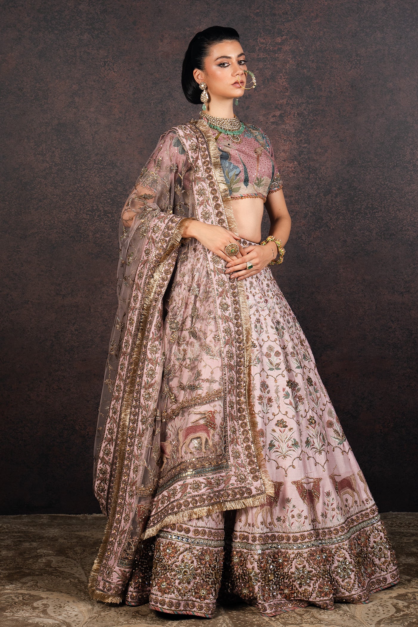 Baby Pink Lehenga Set | MURAQQA