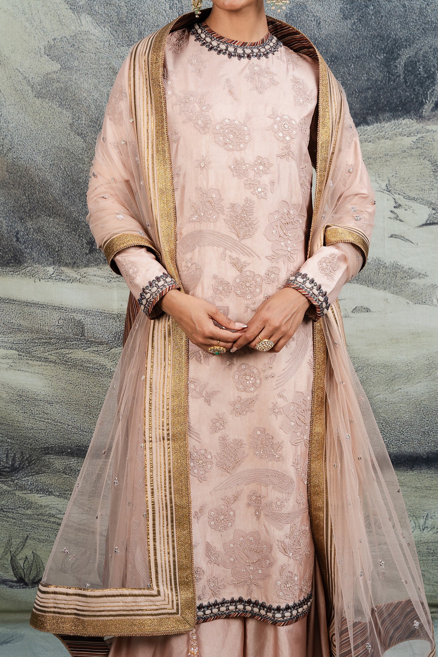Baby Pink Tunic Set | BARODA