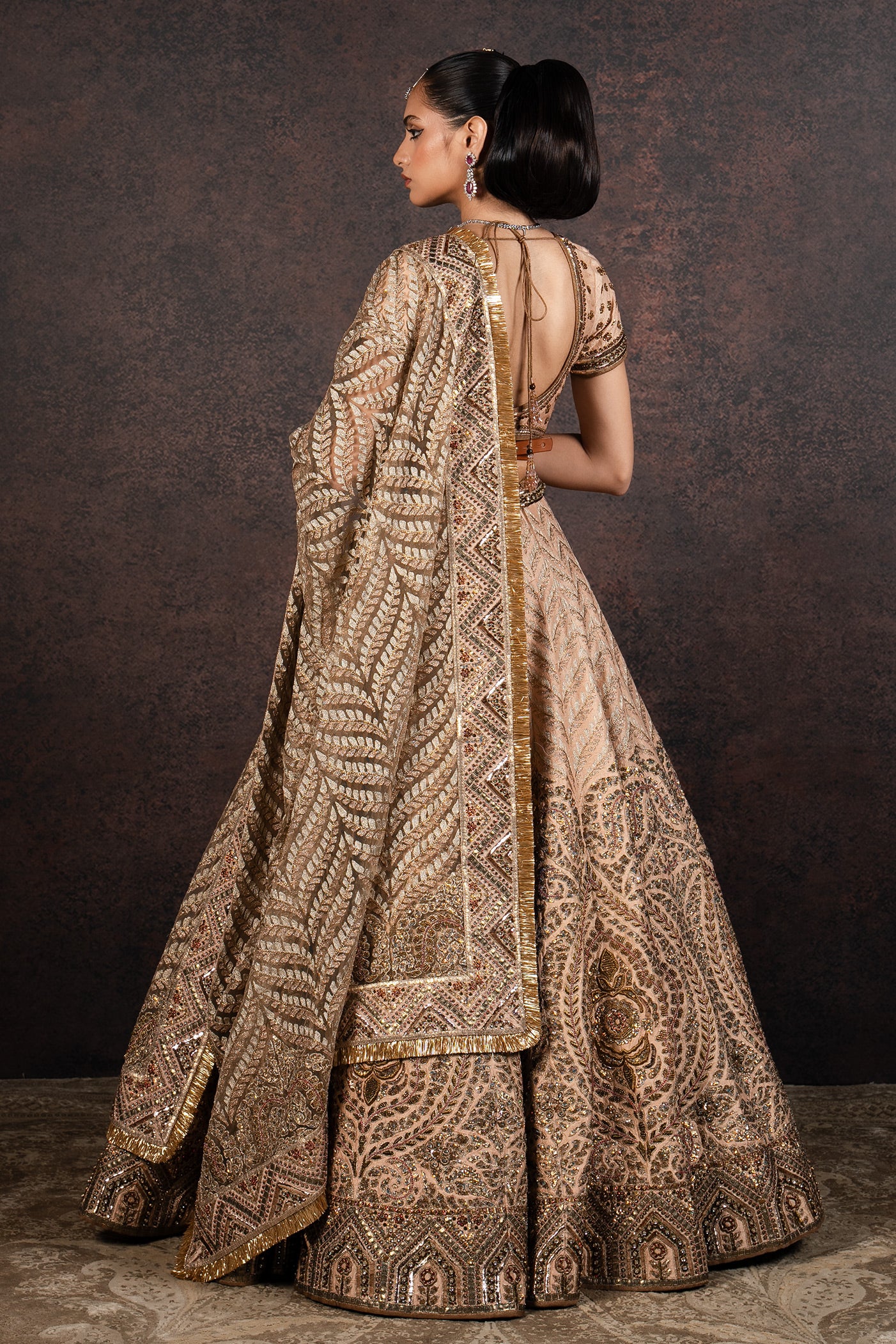 Blush Nugrey Lehenga Set | MURAQQA