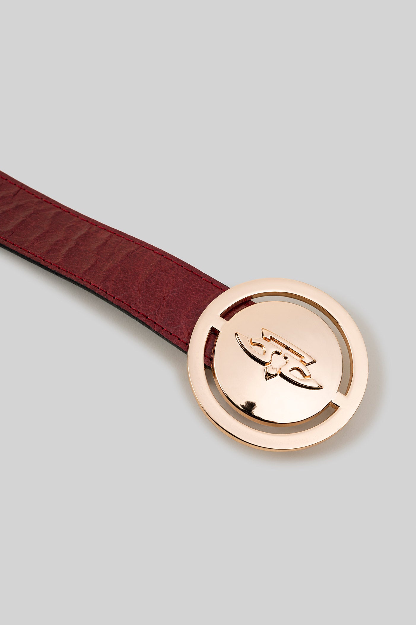 Burgundy - Green Reversible Belt