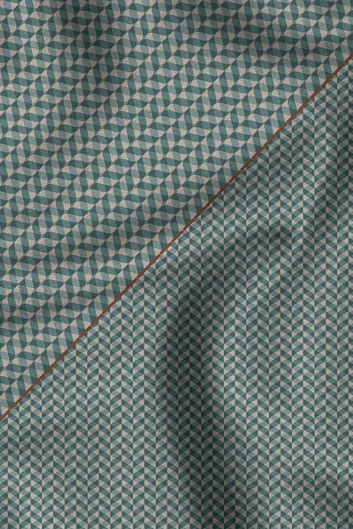 Teal Blue Chevron Printed Shawl