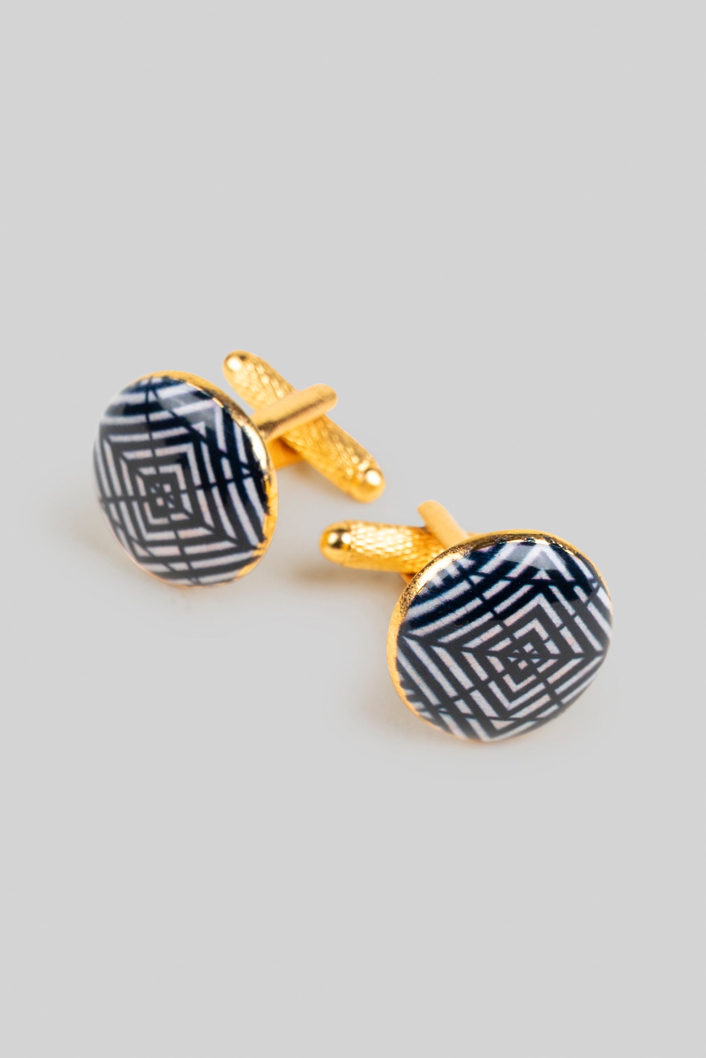 Geometric Gold -  Plated Cufflinks