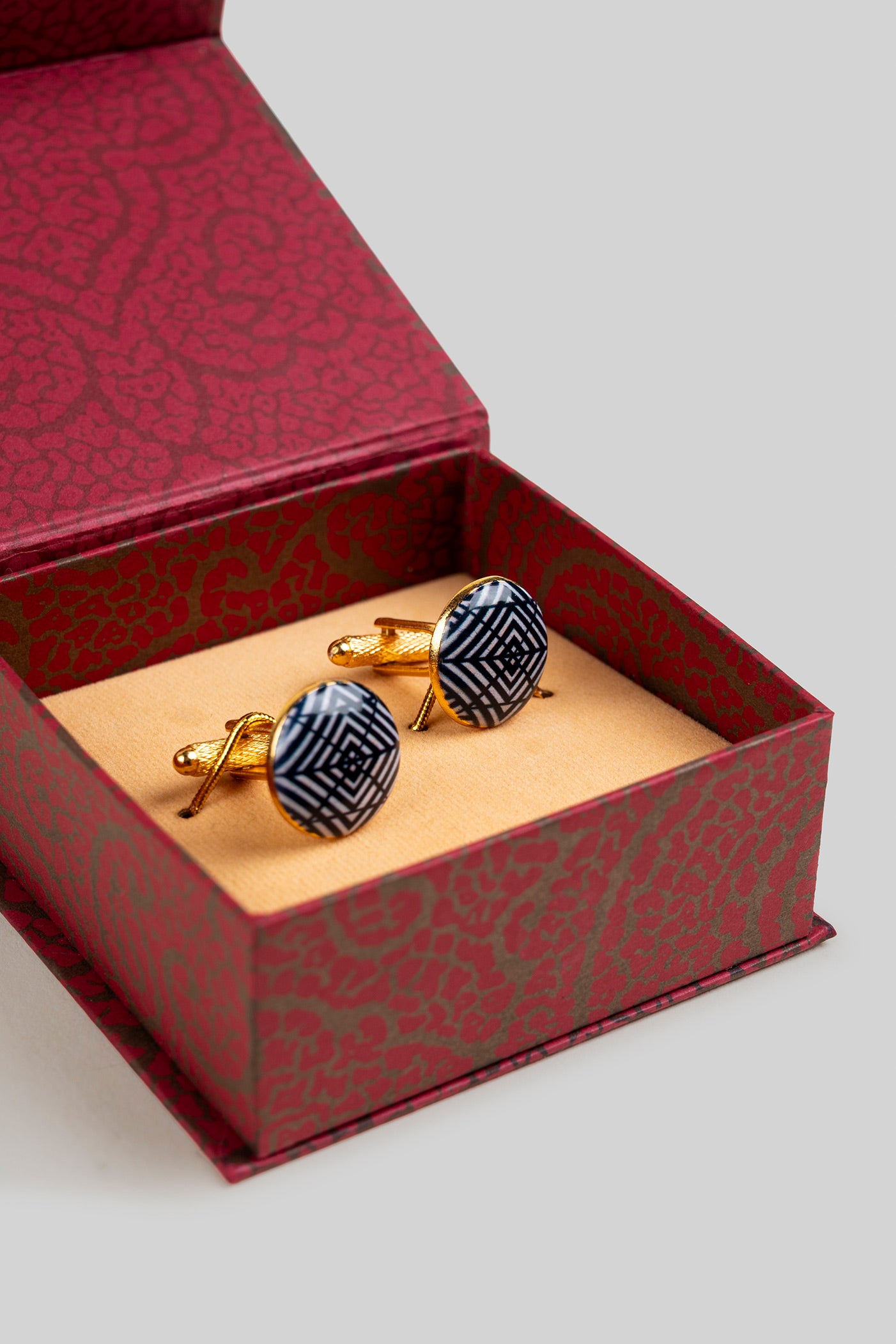 Geometric Gold -  Plated Cufflinks