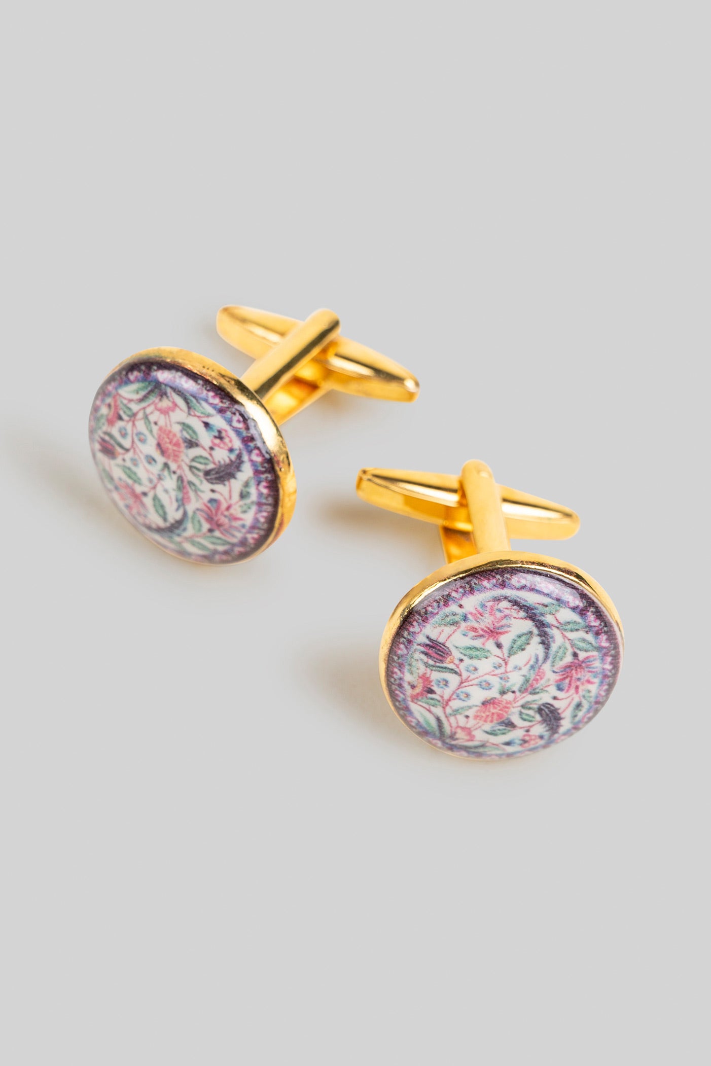 Ivory - Multi Hued Gold -  Plated Cufflinks
