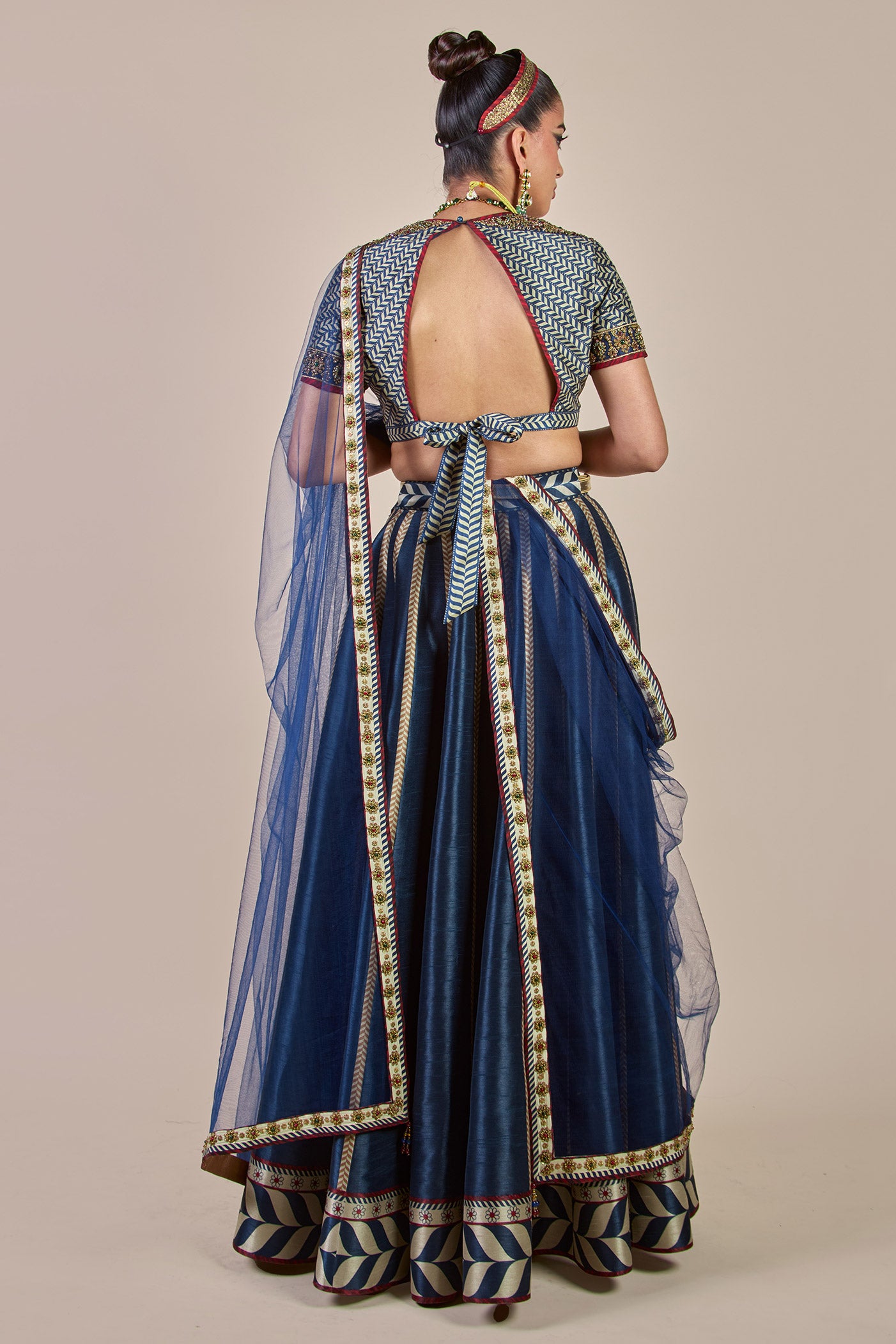 Navy Blue Stole | CHHĒ