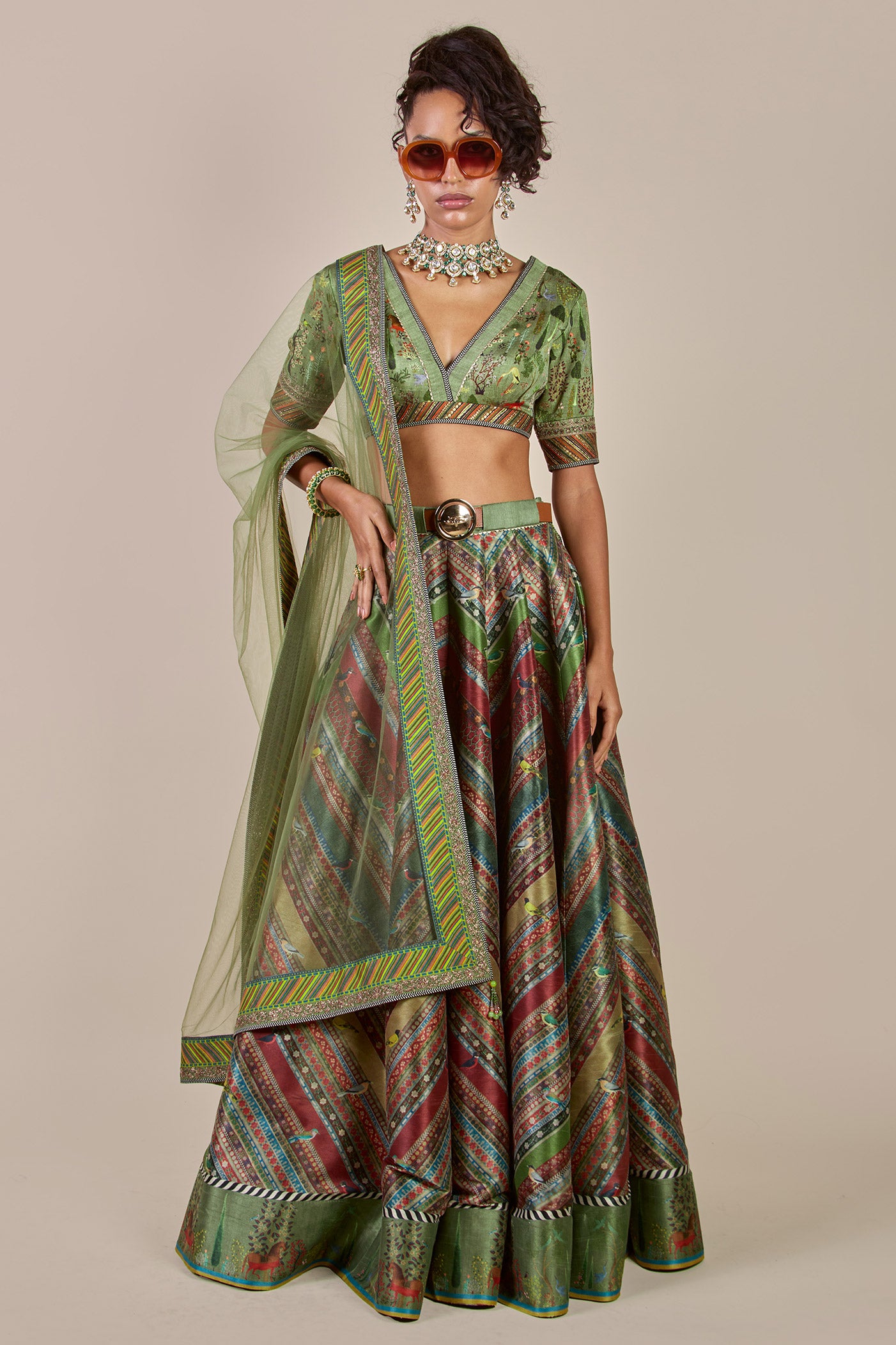 Sap Green Stole | CHHĒ