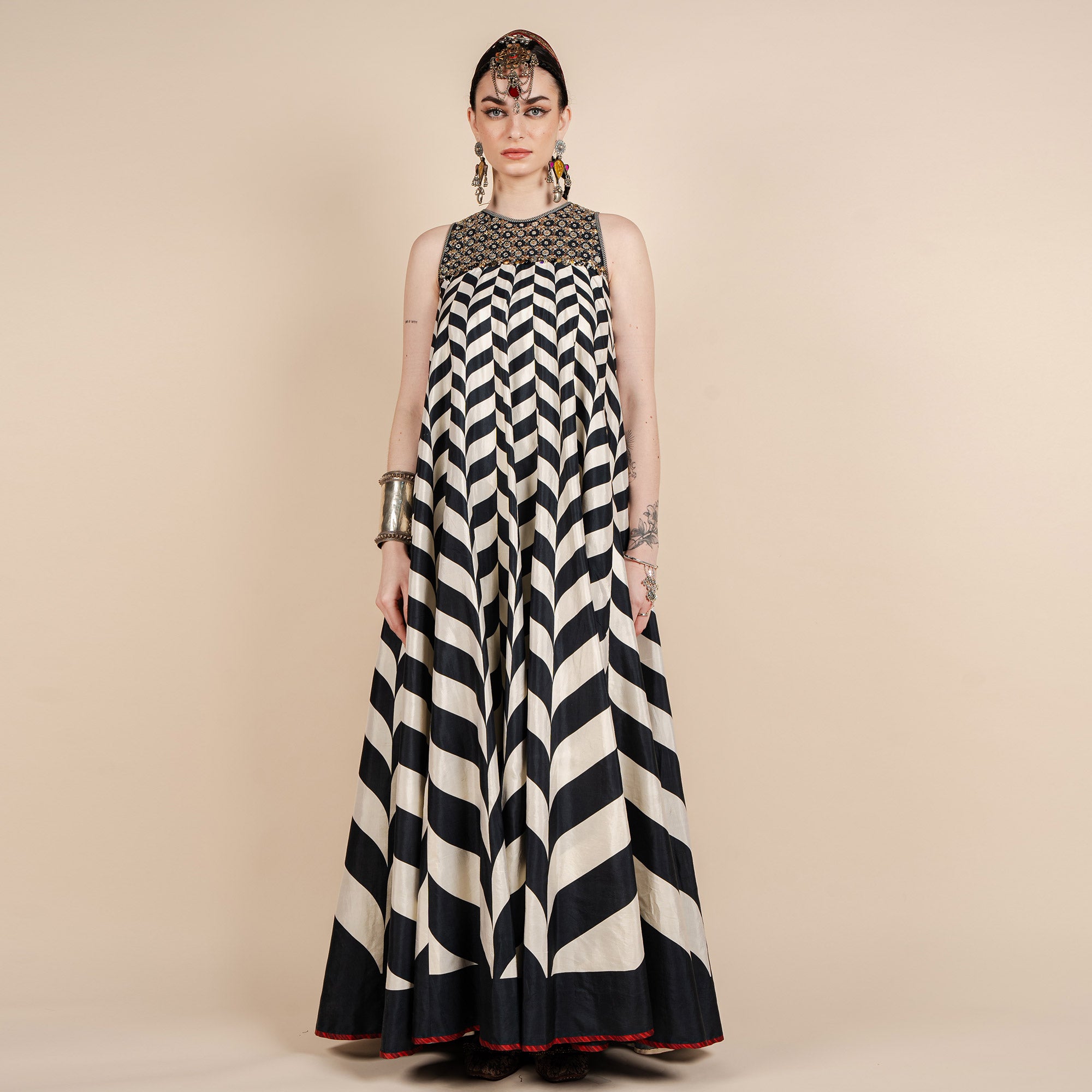 Chevron Maxi Dress