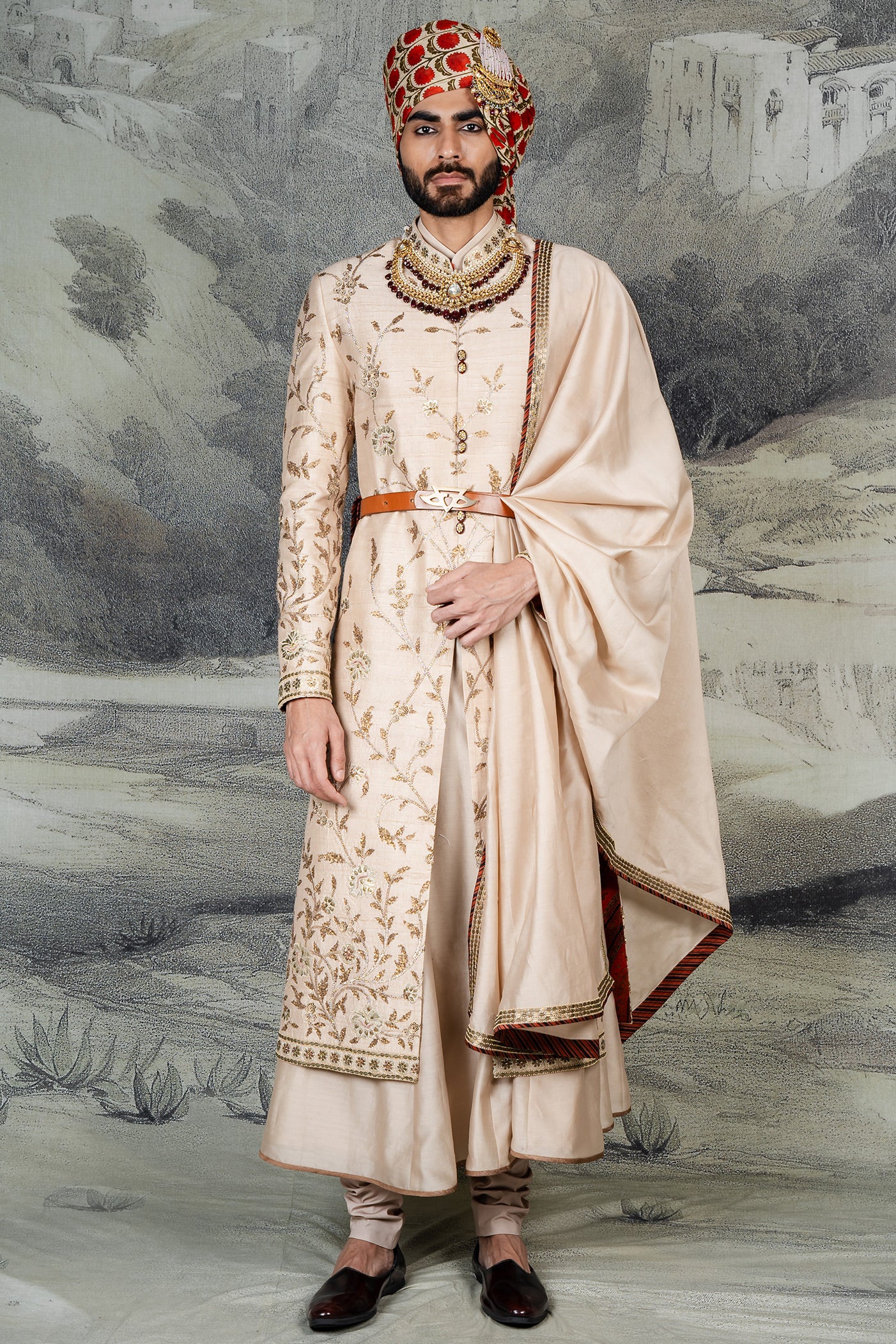 Crème Ivory Stole | BARODA