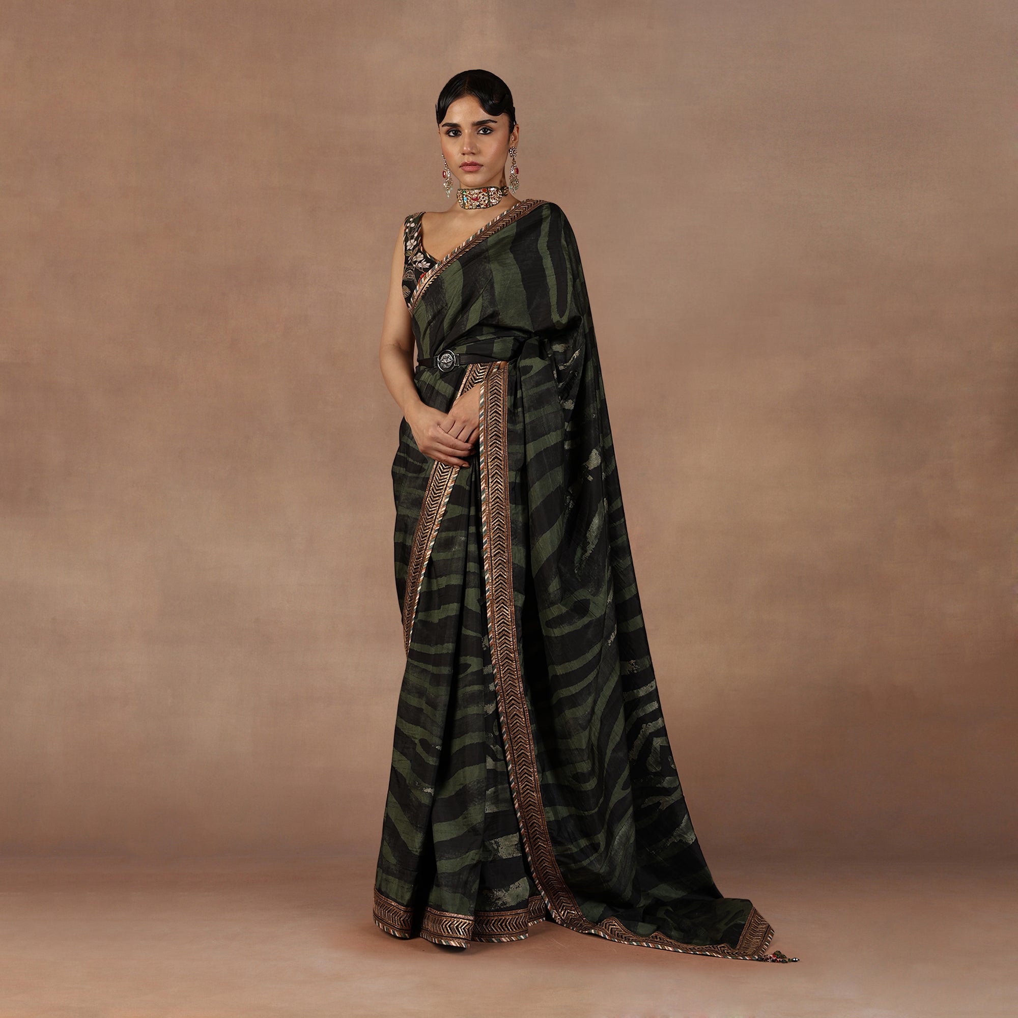 Emerald Green Saree Set | EAST