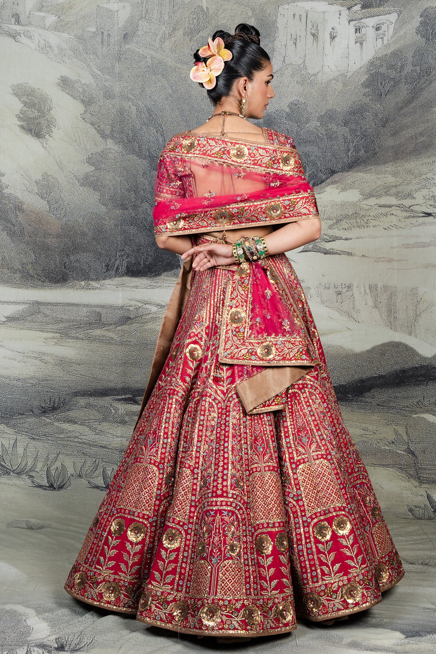 Fuschsia Pink Lehenga Set | BARODA