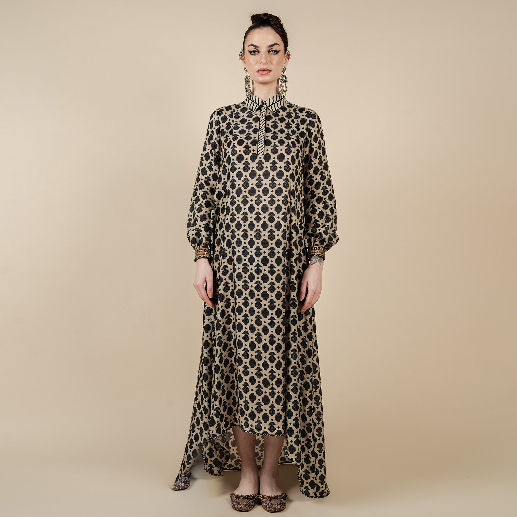 Ivory - Midnight Blue Anarkali | CHAR