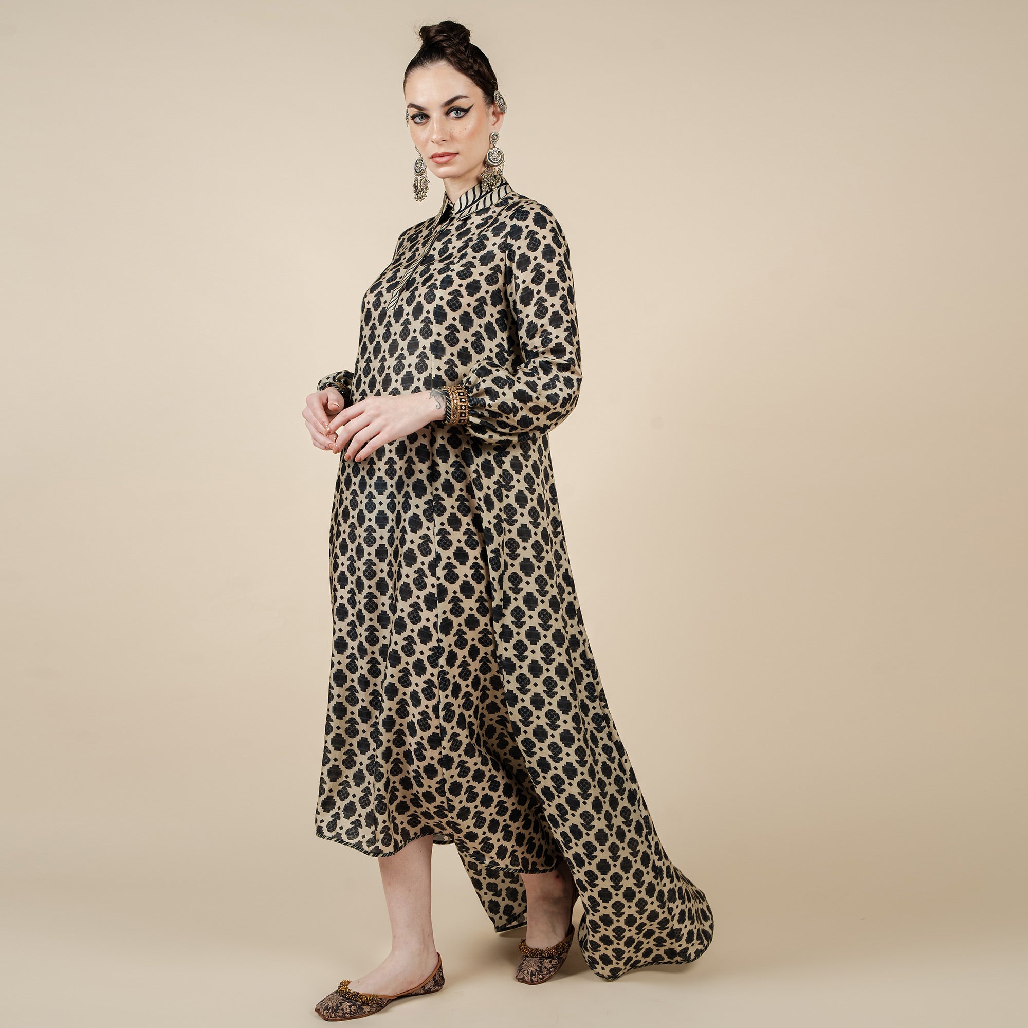 Ivory - Midnight Blue Anarkali | CHAR