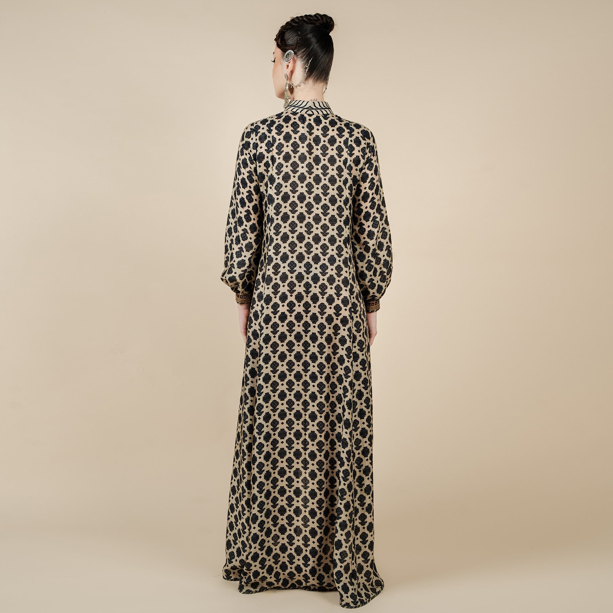 Ivory - Midnight Blue Anarkali | CHAR