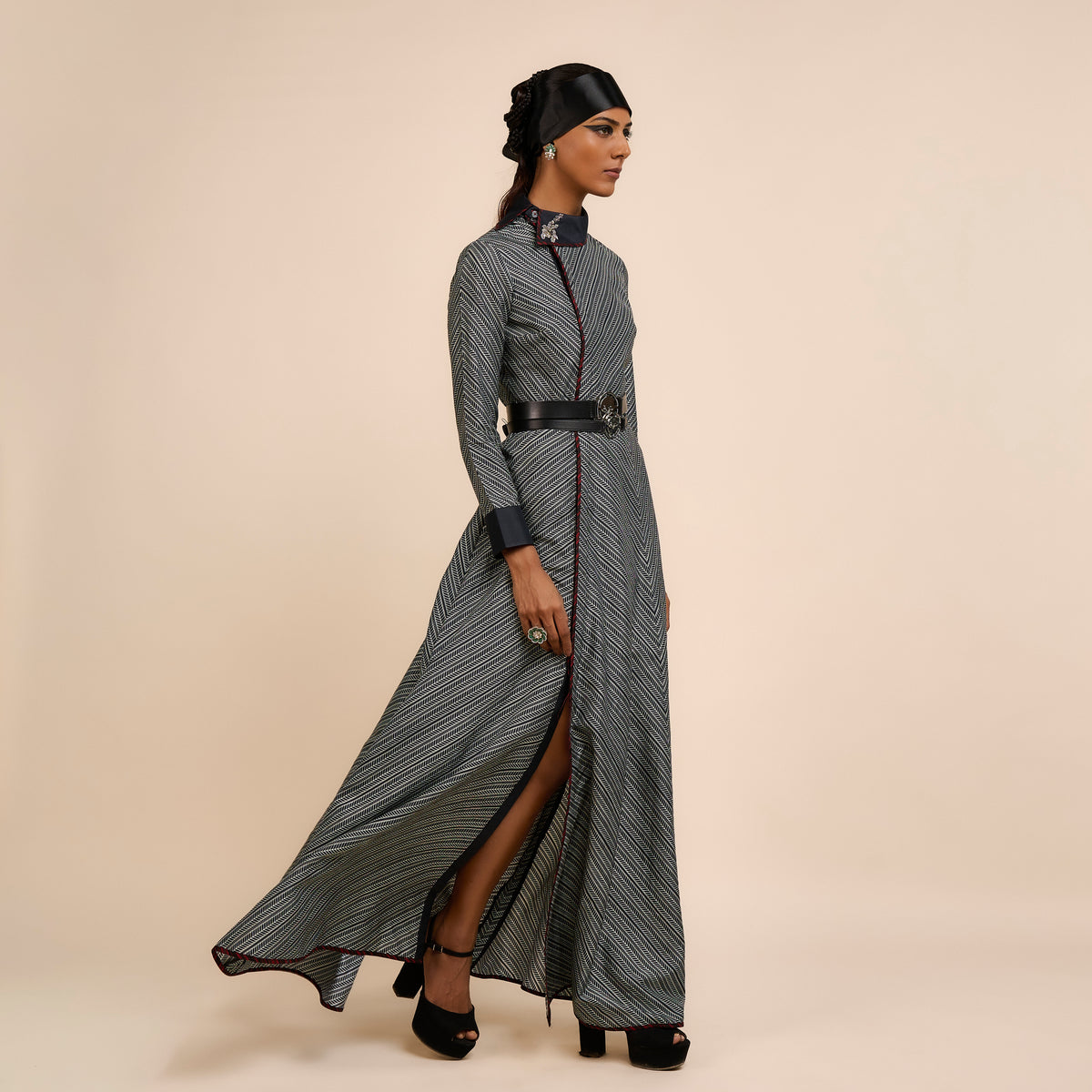 CHEVRON MAXI DRESS | FESTIVE EDIT