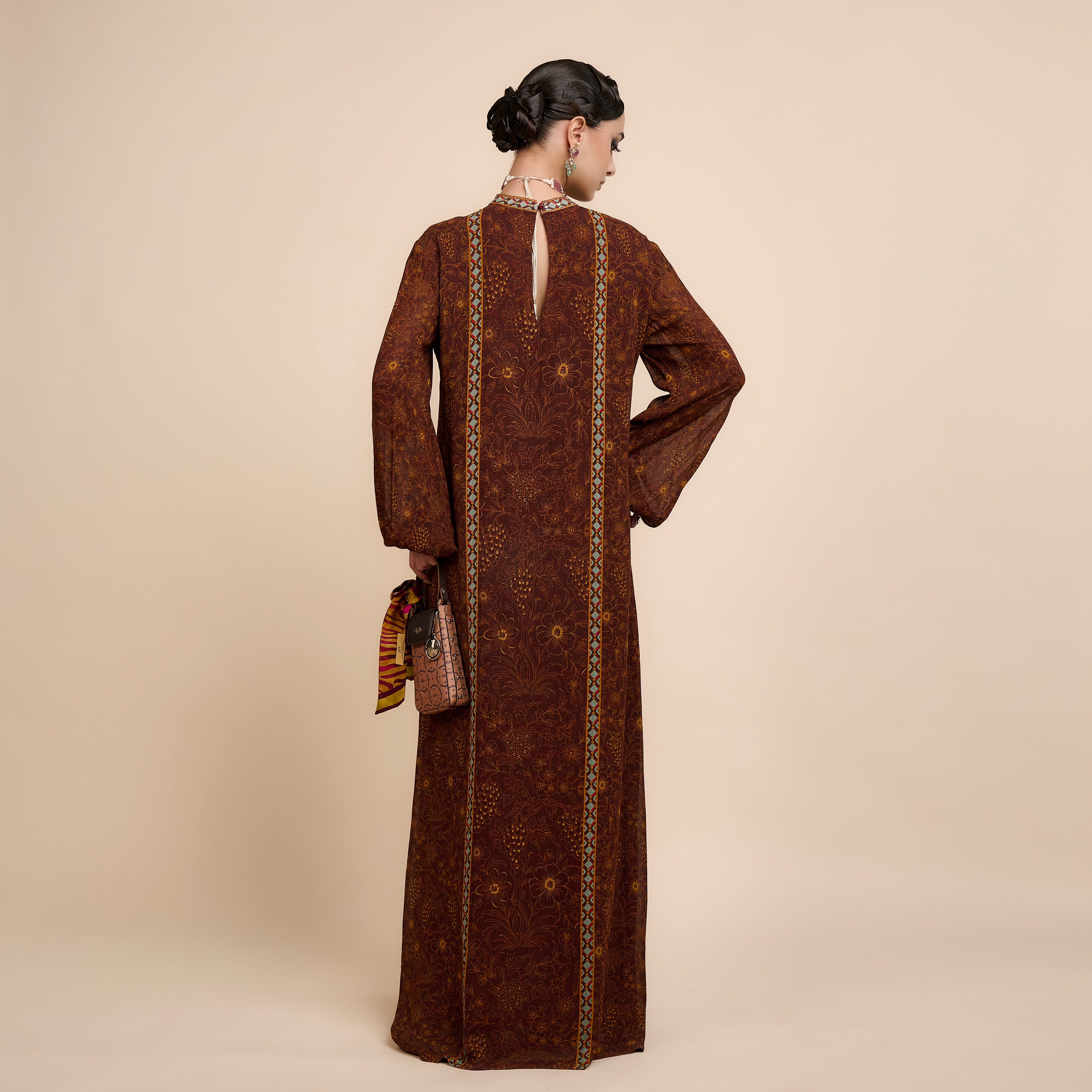 Mocha Brown Kaftan | Nau