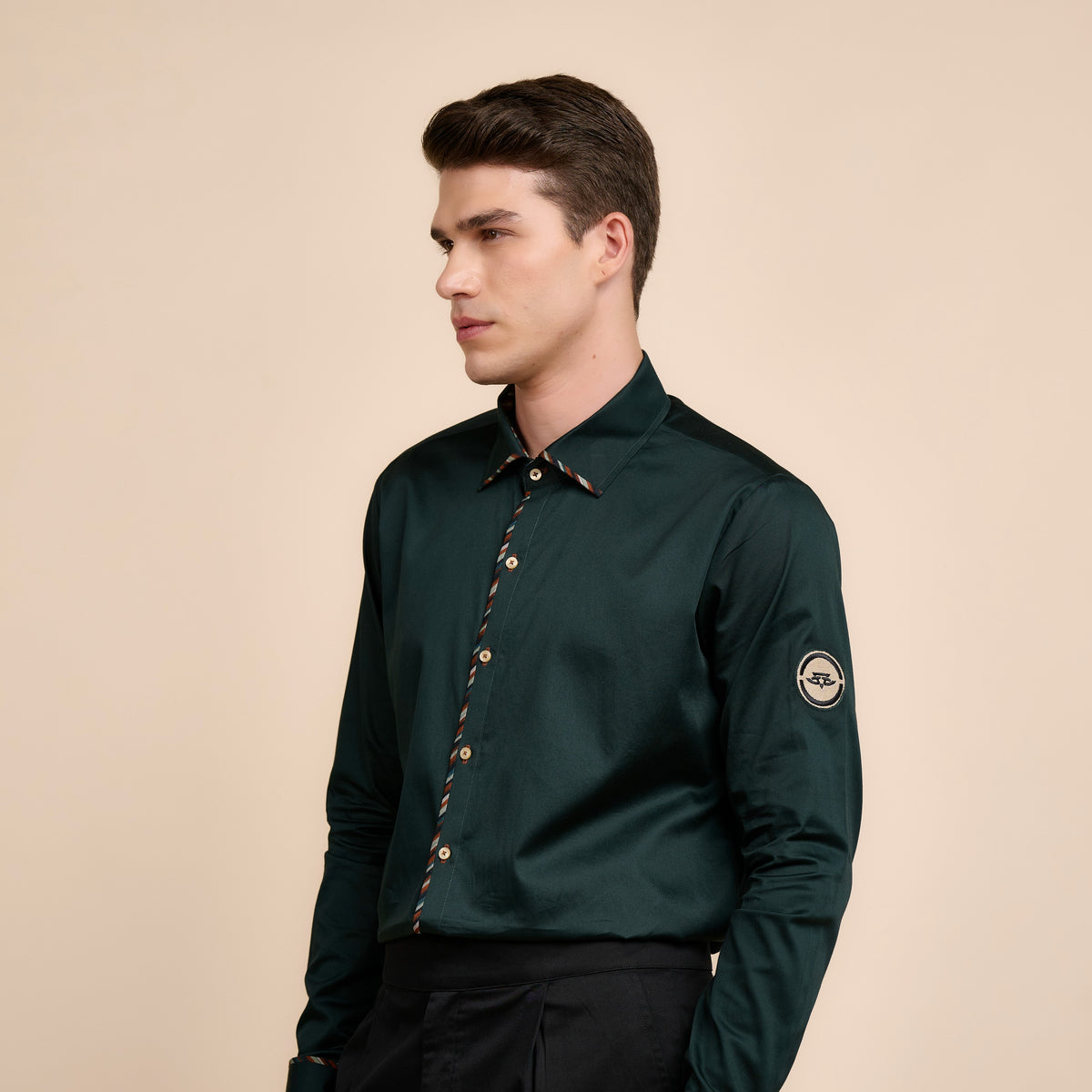 EMERALD GREEN SHIRT | Festive Edit