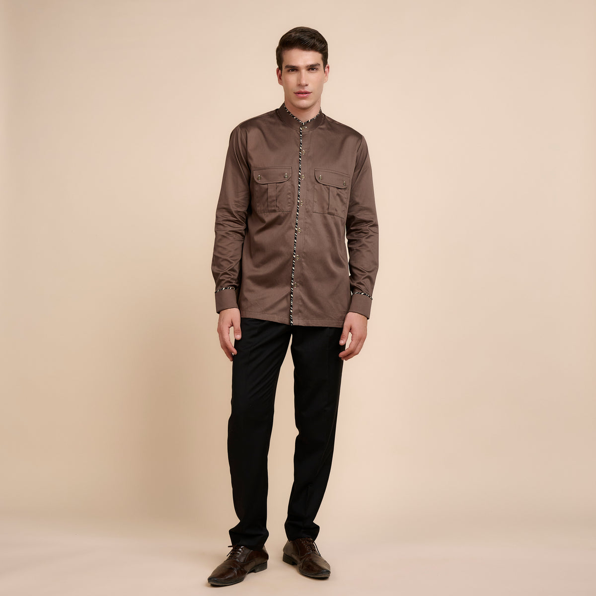 Rust Brown SHIRT | Festive Edit