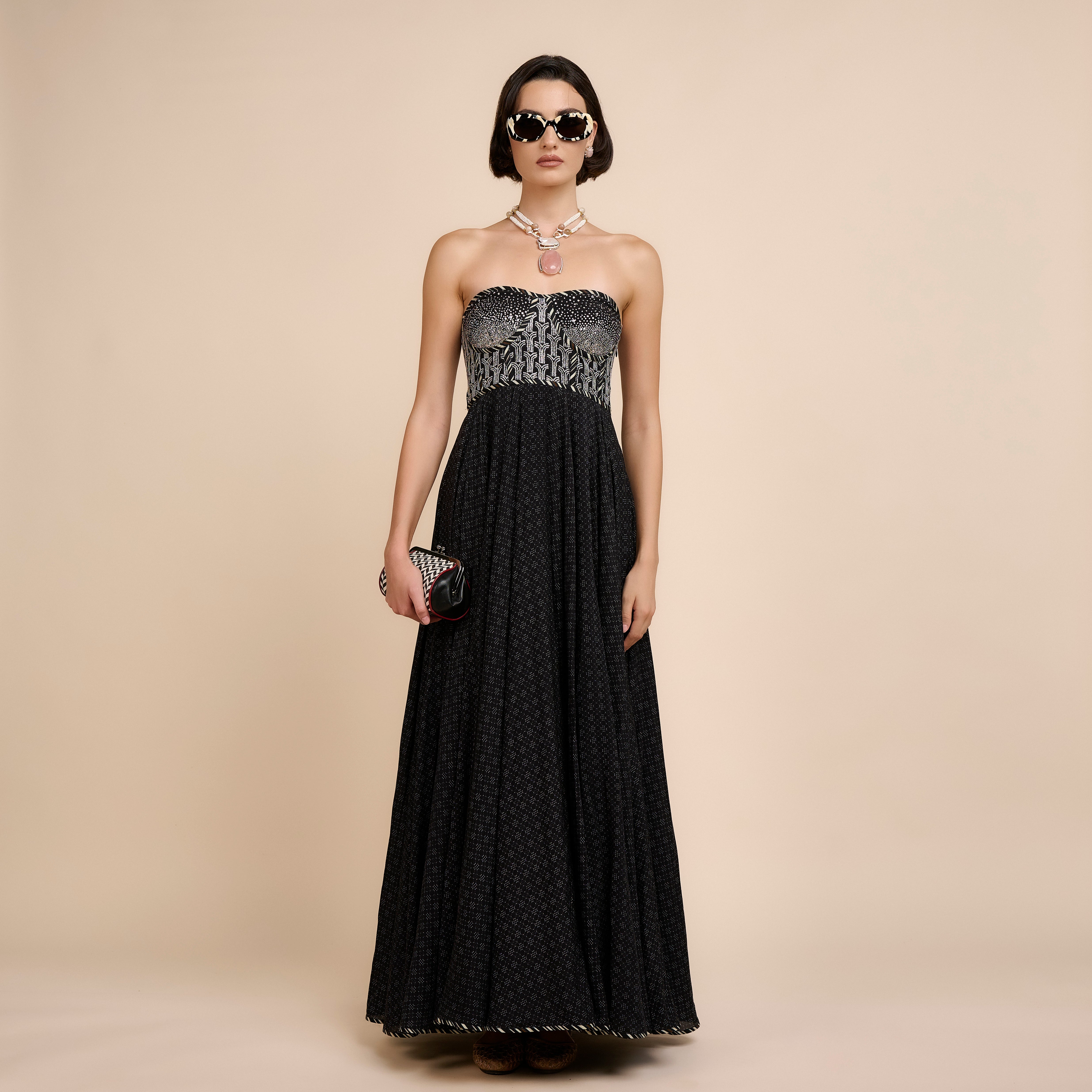 Noir Corset Maxi Dress | Nau