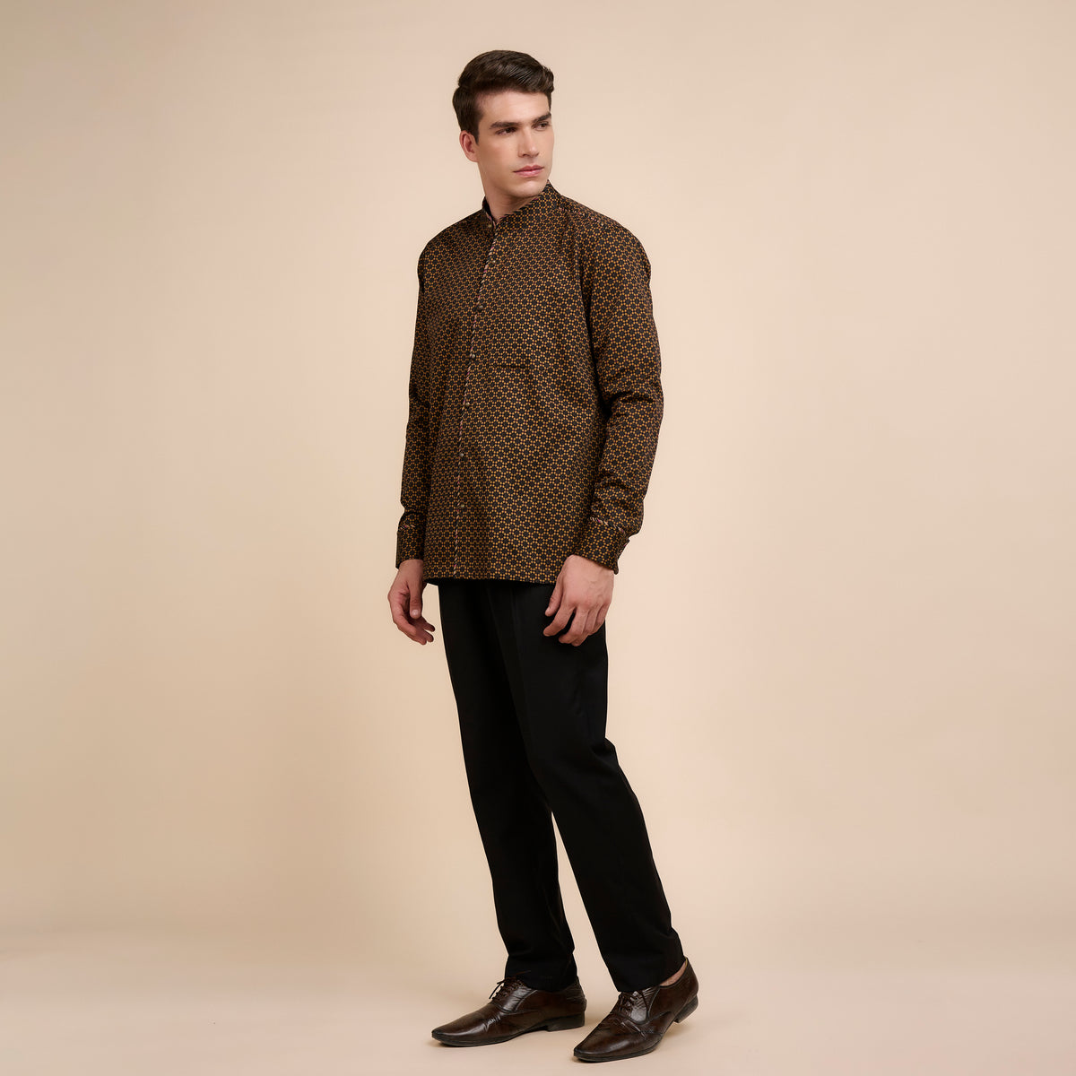 OCHRE YELLOW SHIRT | Festive Edit