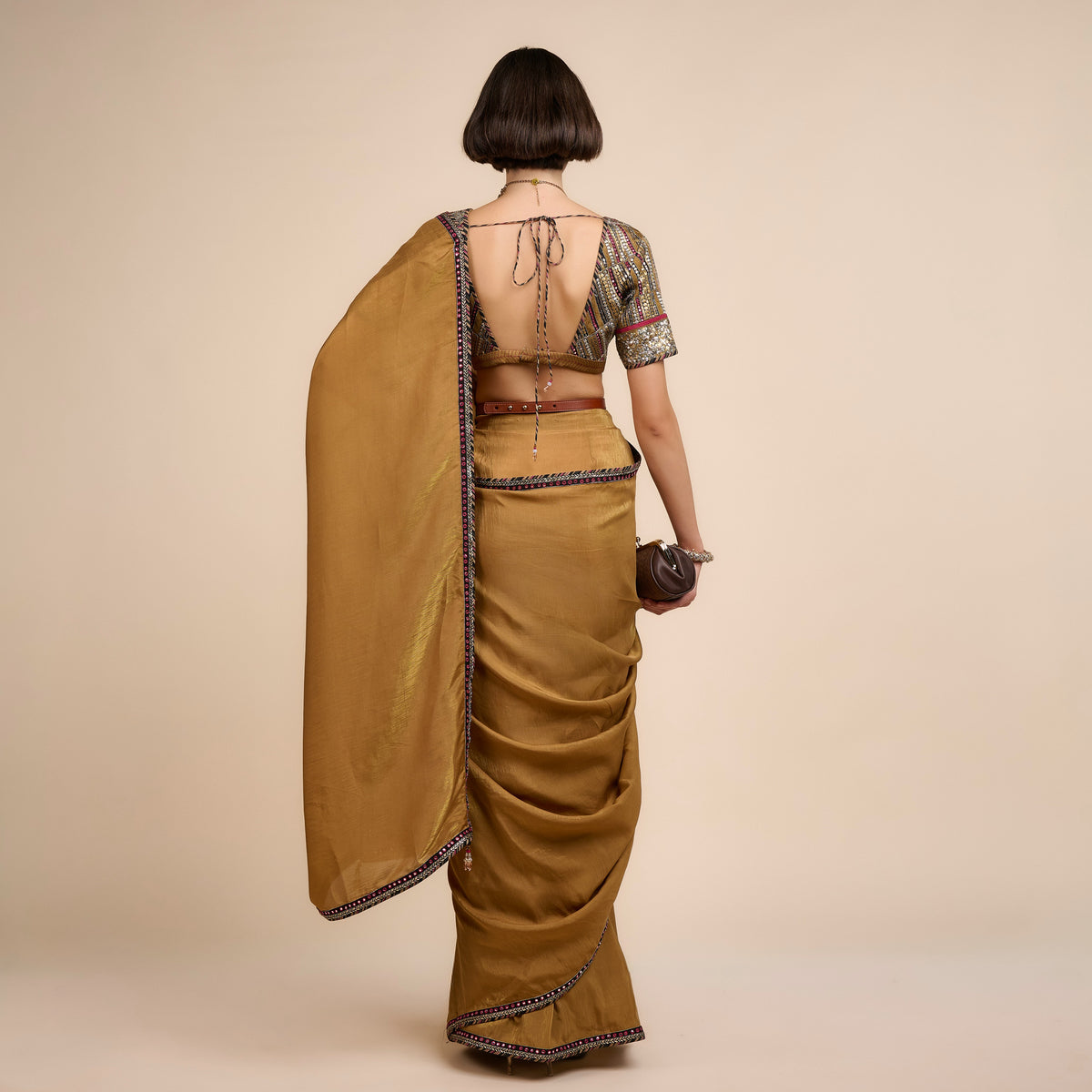 MUSTARD YELLOW SAREE SET | Festive Edit