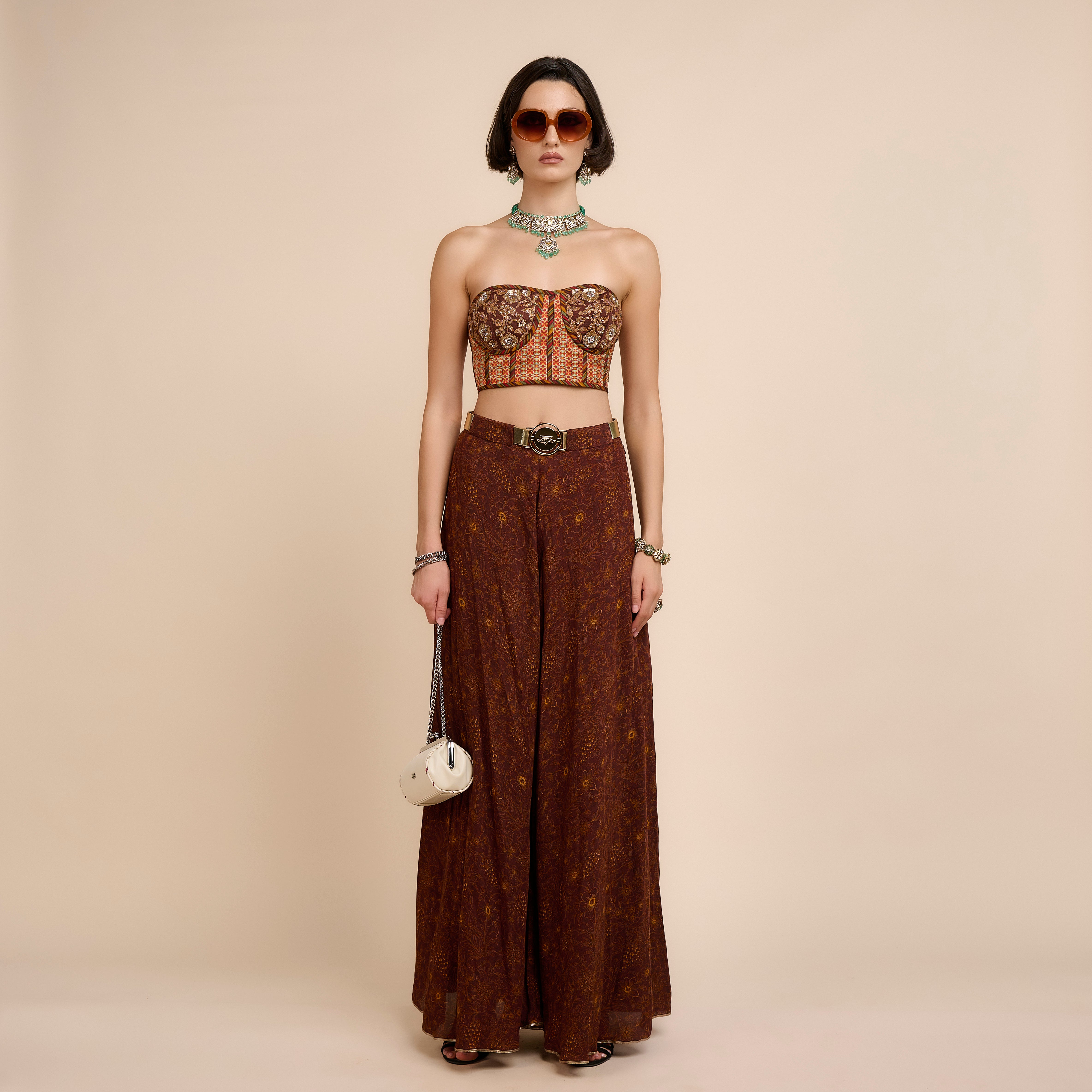 Rust Orange Sharara Set | Nau