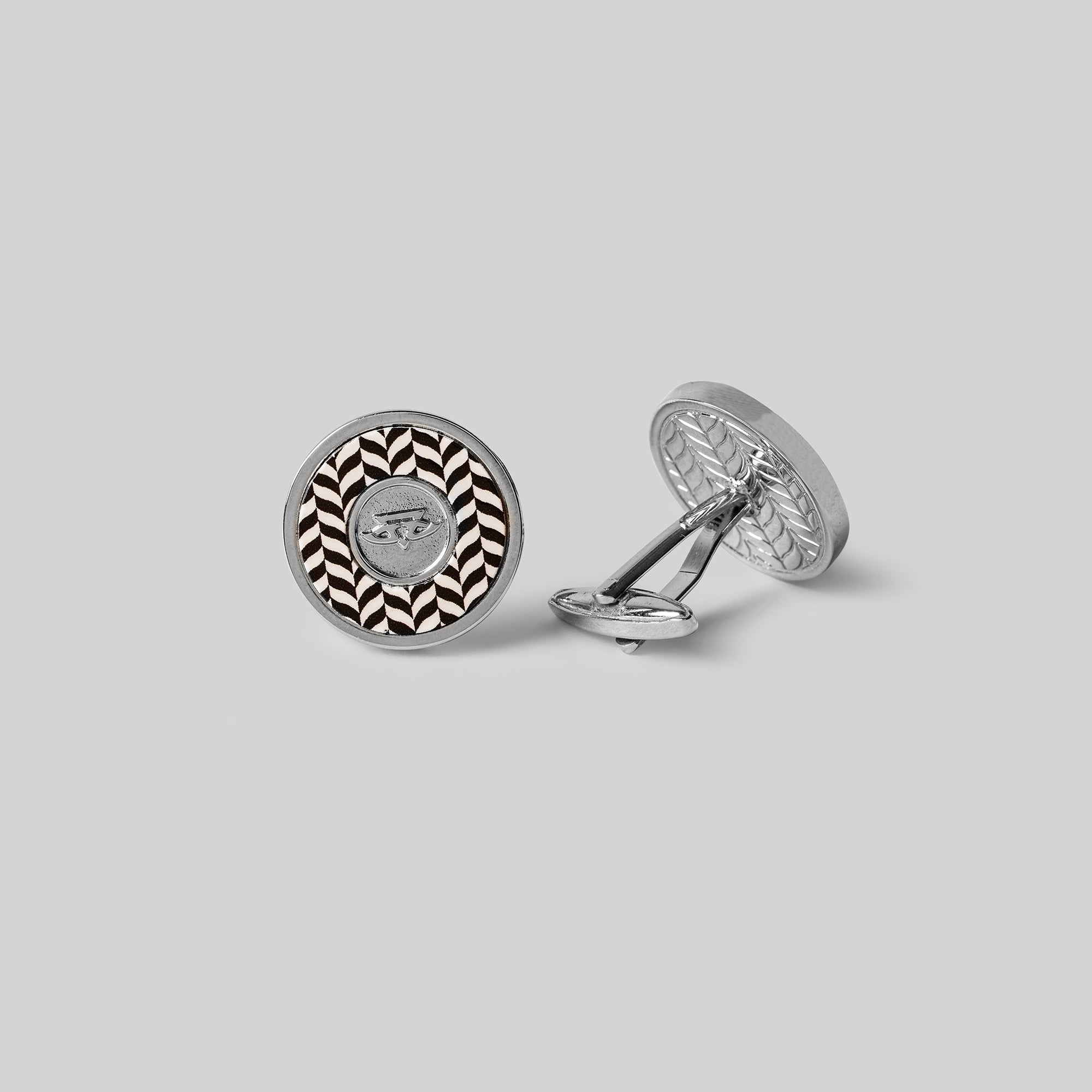 Shifting Leaves Chevron Cufflinks