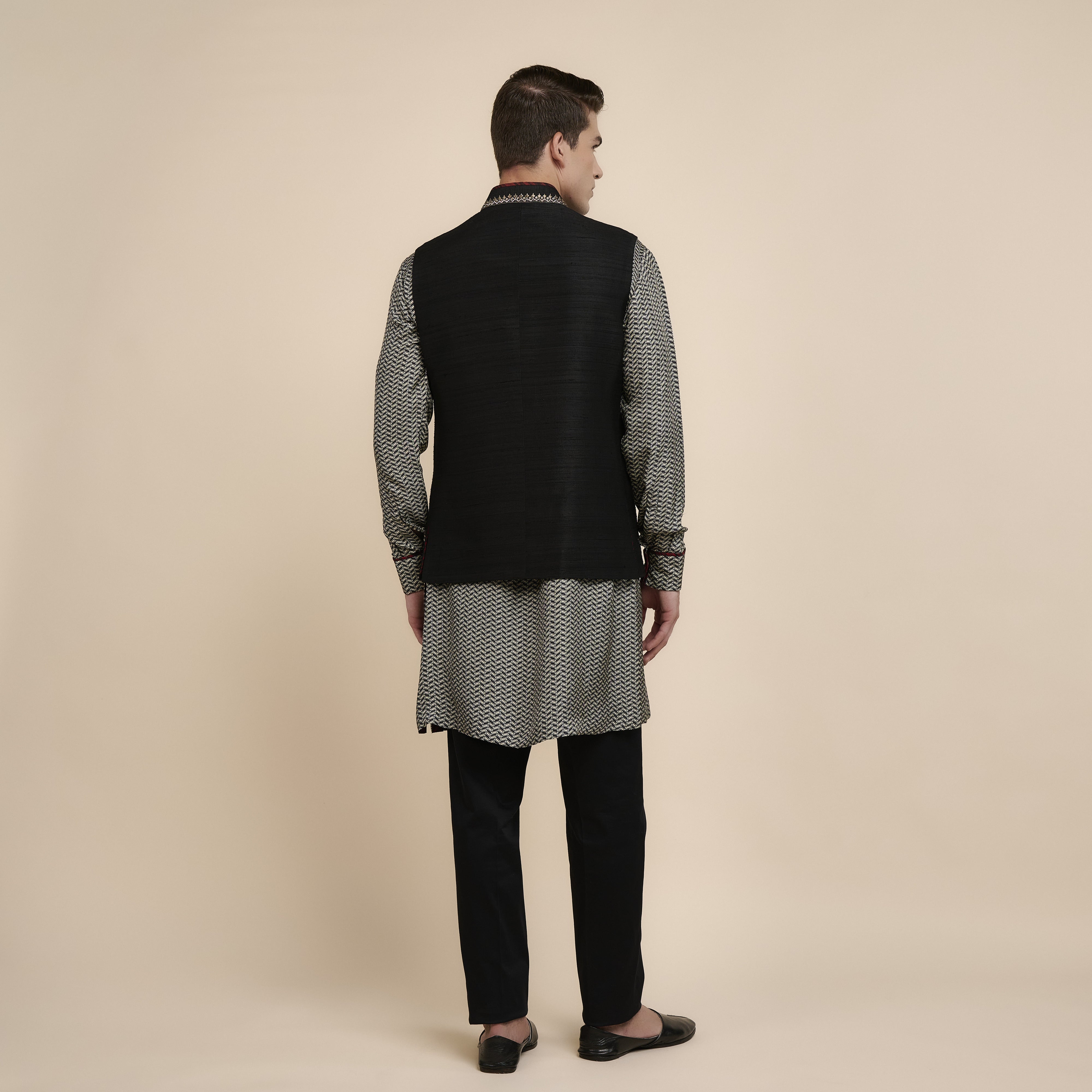 Rich Black Nehru Jacket | Nau