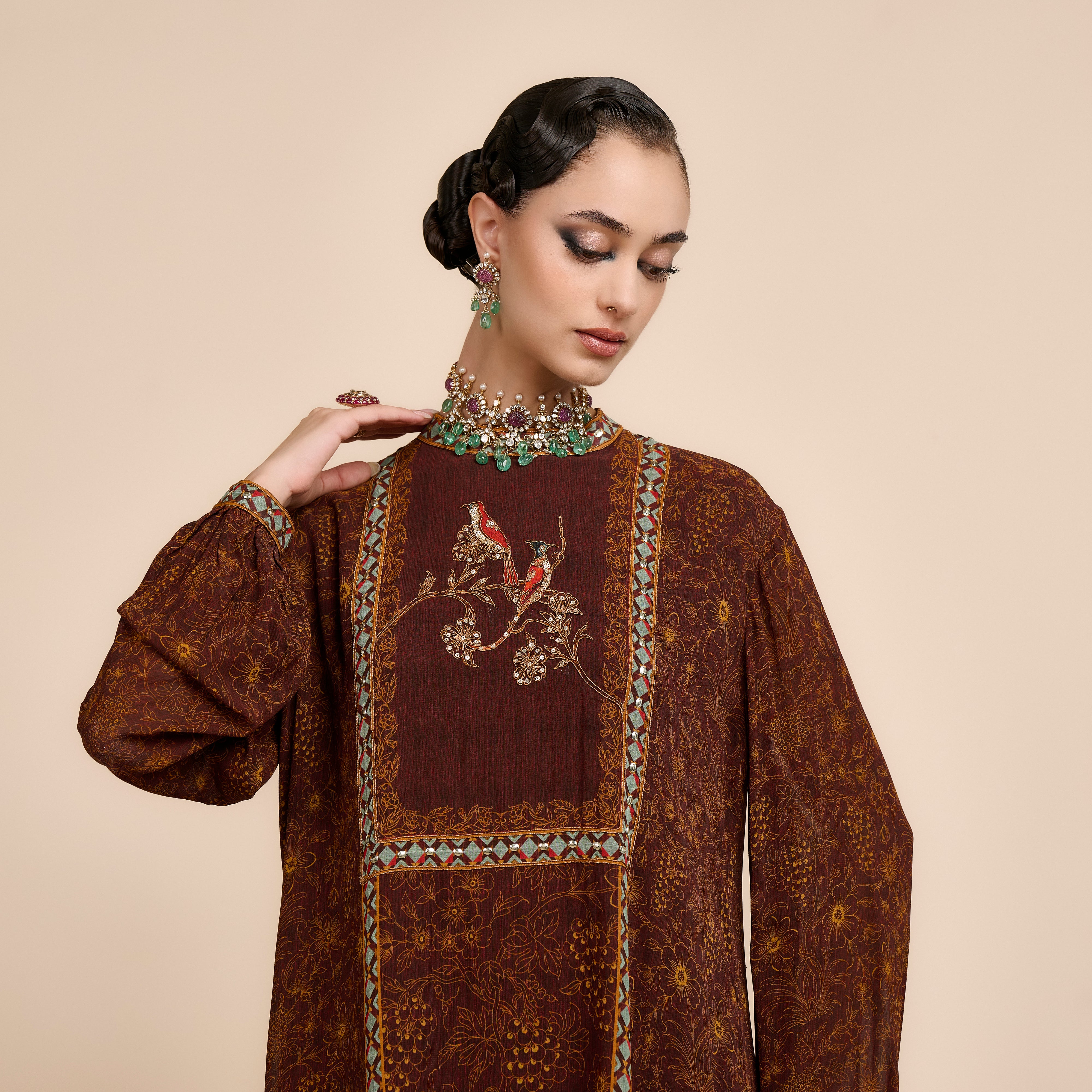 Mocha Brown Kaftan | Nau