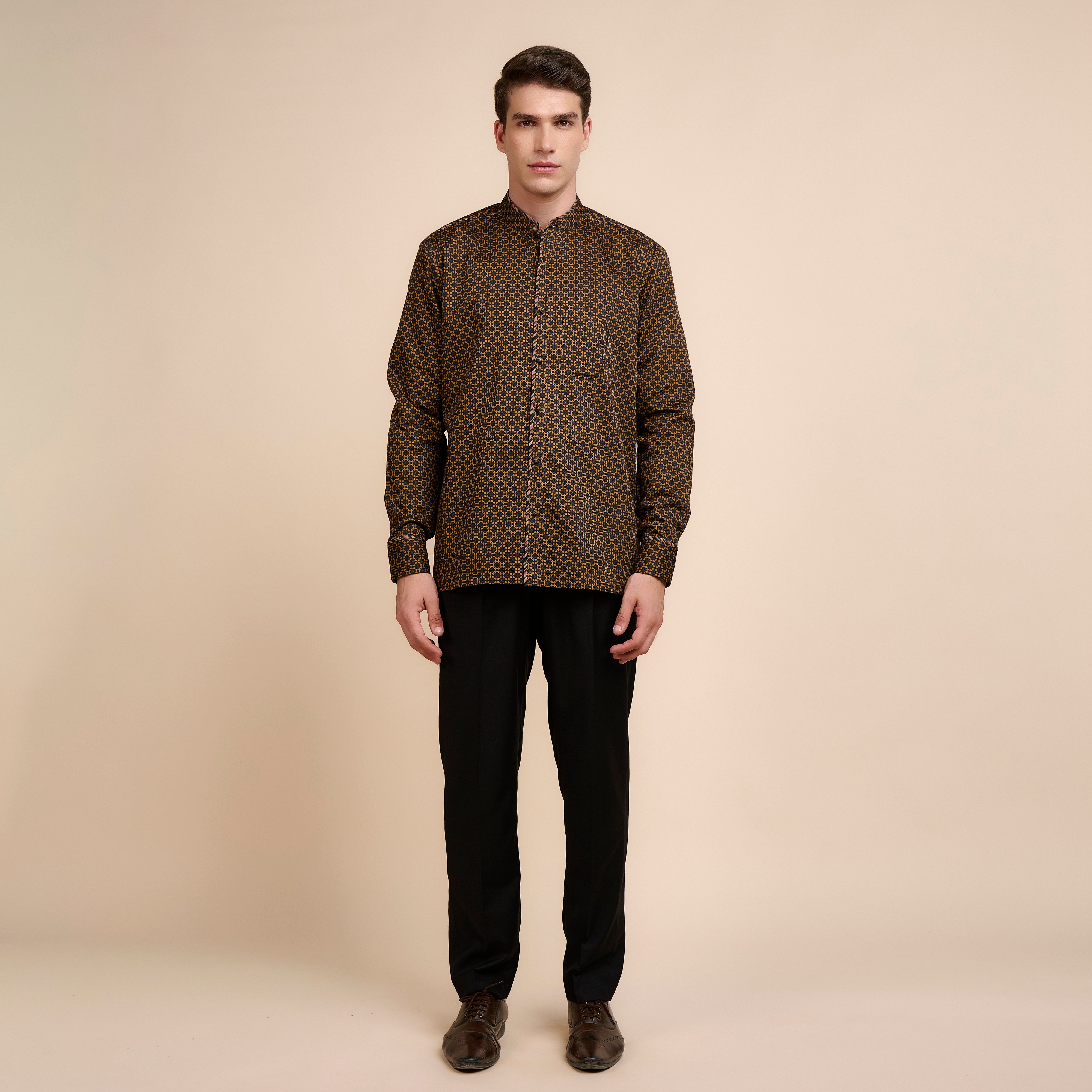 Bronze Printed Shirt | Nau