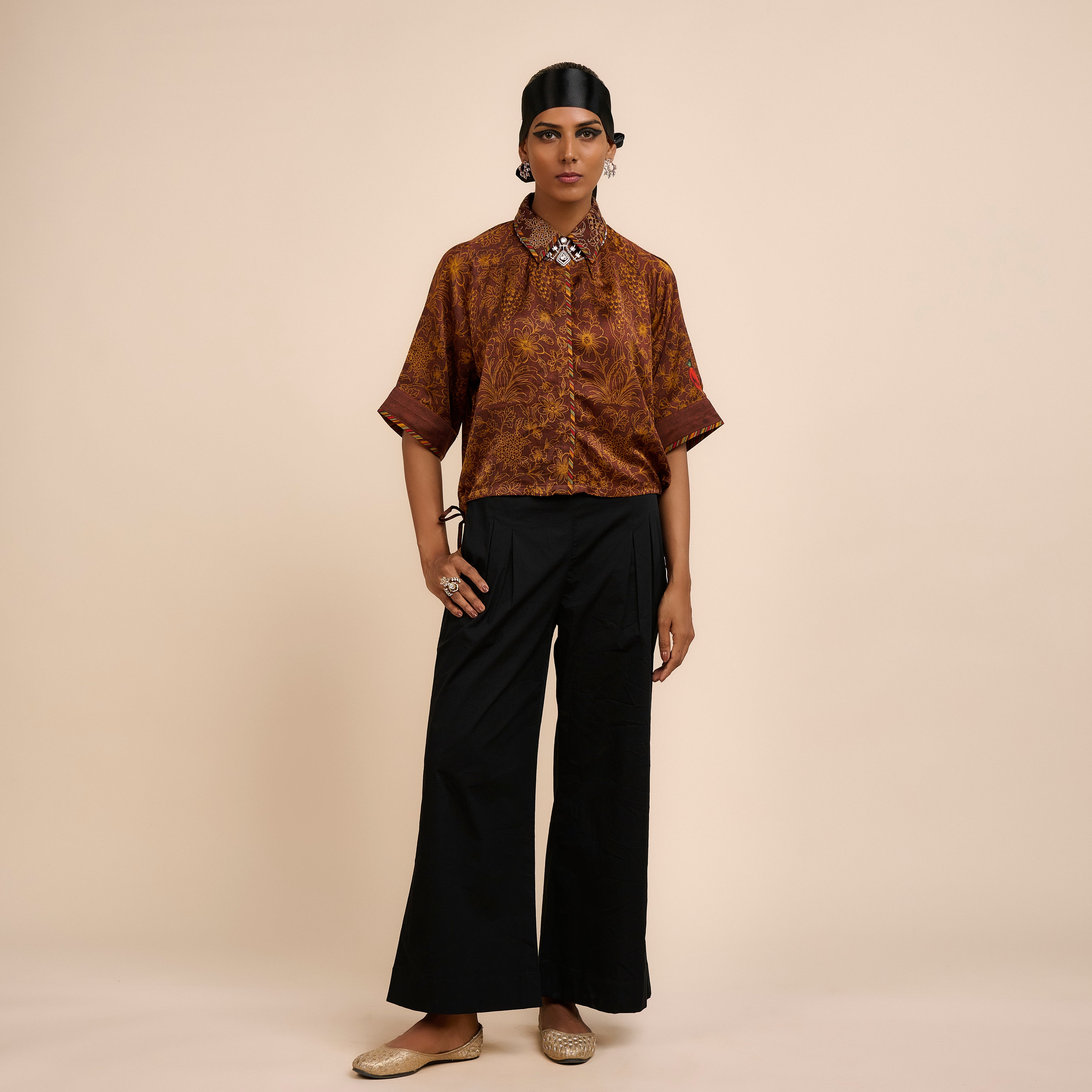 Ochre Brown Top | Nau