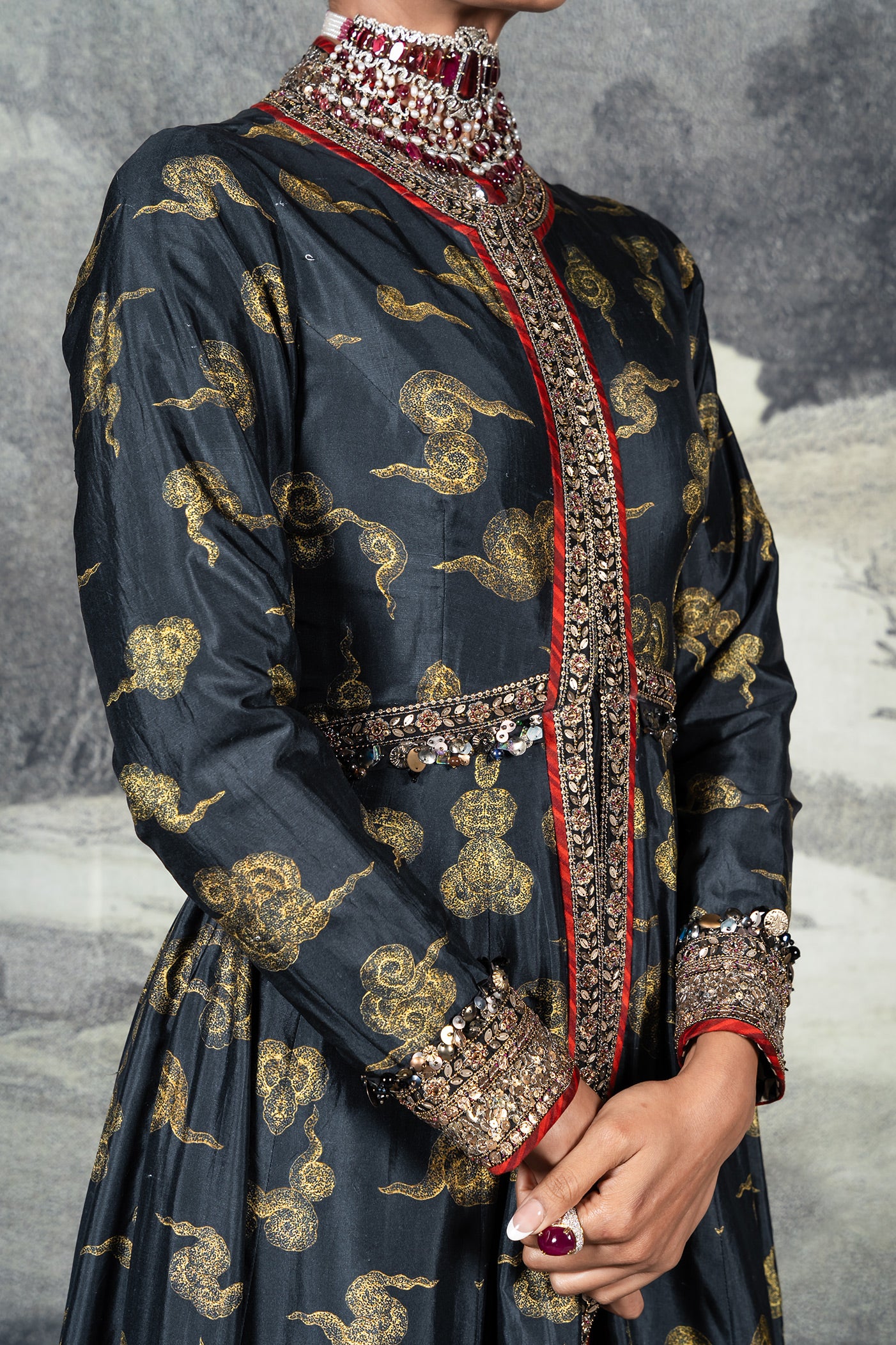 Midnight Blue Jacket Set | BARODA