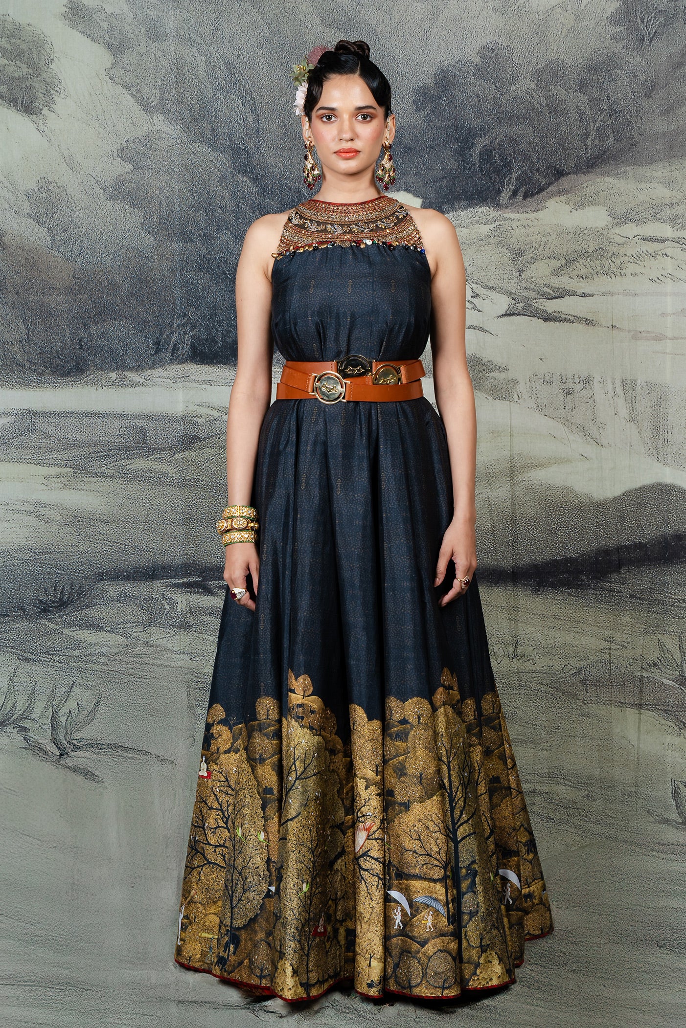 Midnight Blue Maxi Dress | BARODA