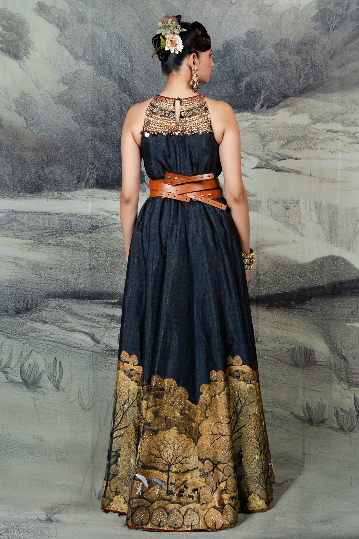 Midnight Blue Maxi Dress | BARODA