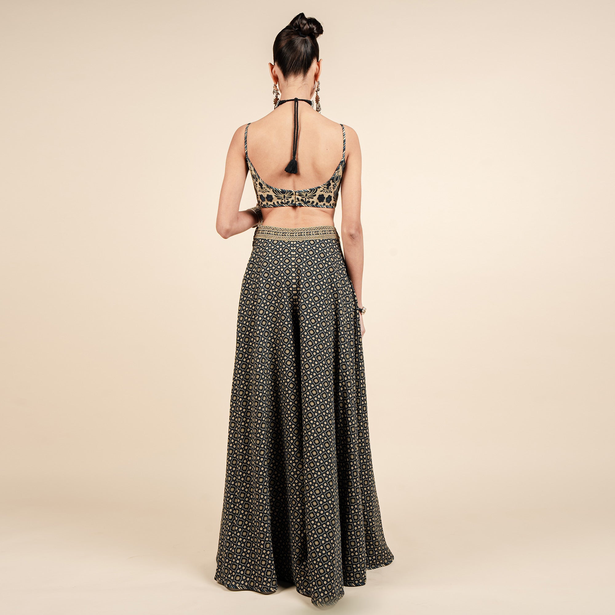 Midnight Blue Sharara Set | CHAR