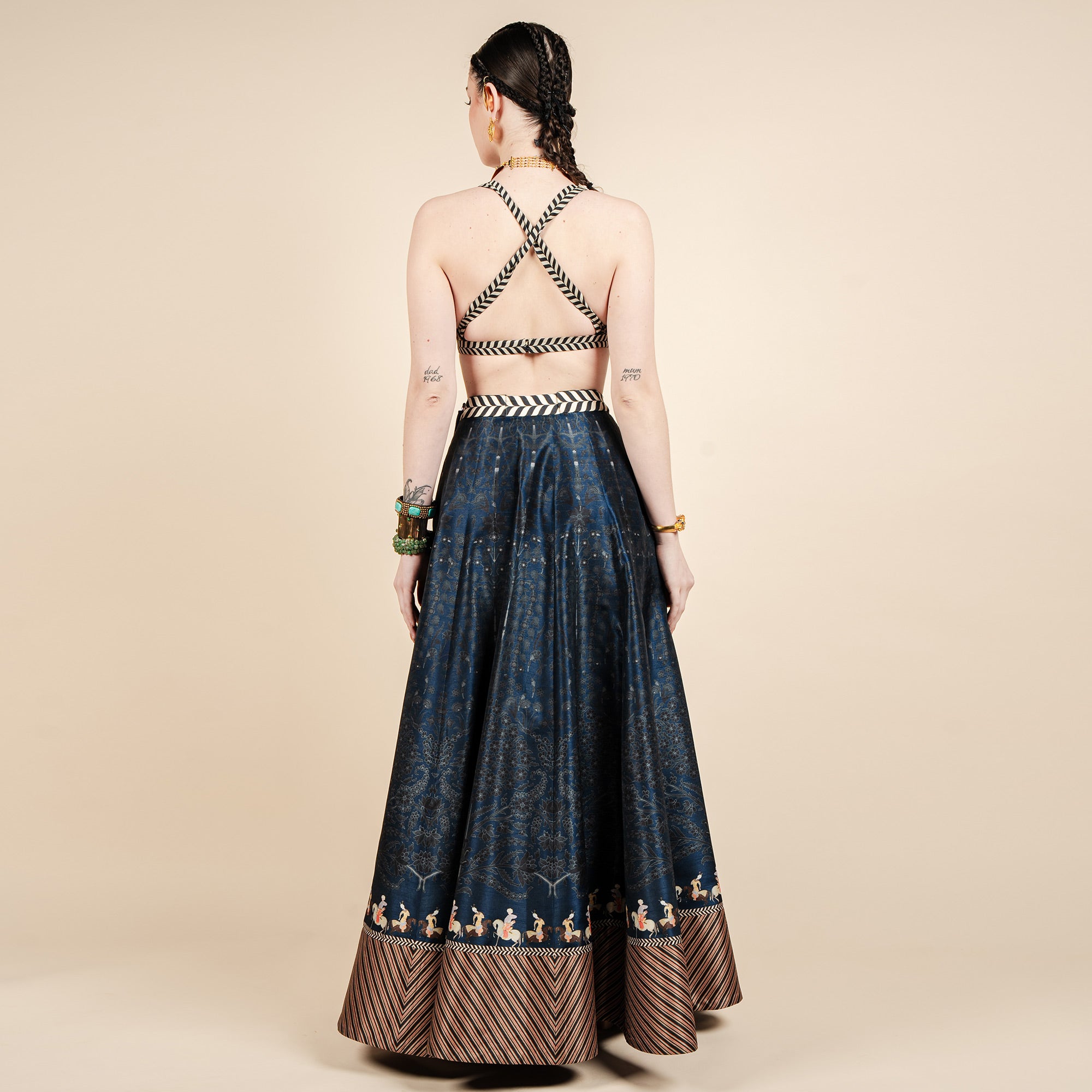 Midnight Blue Skirt Set | CHAR