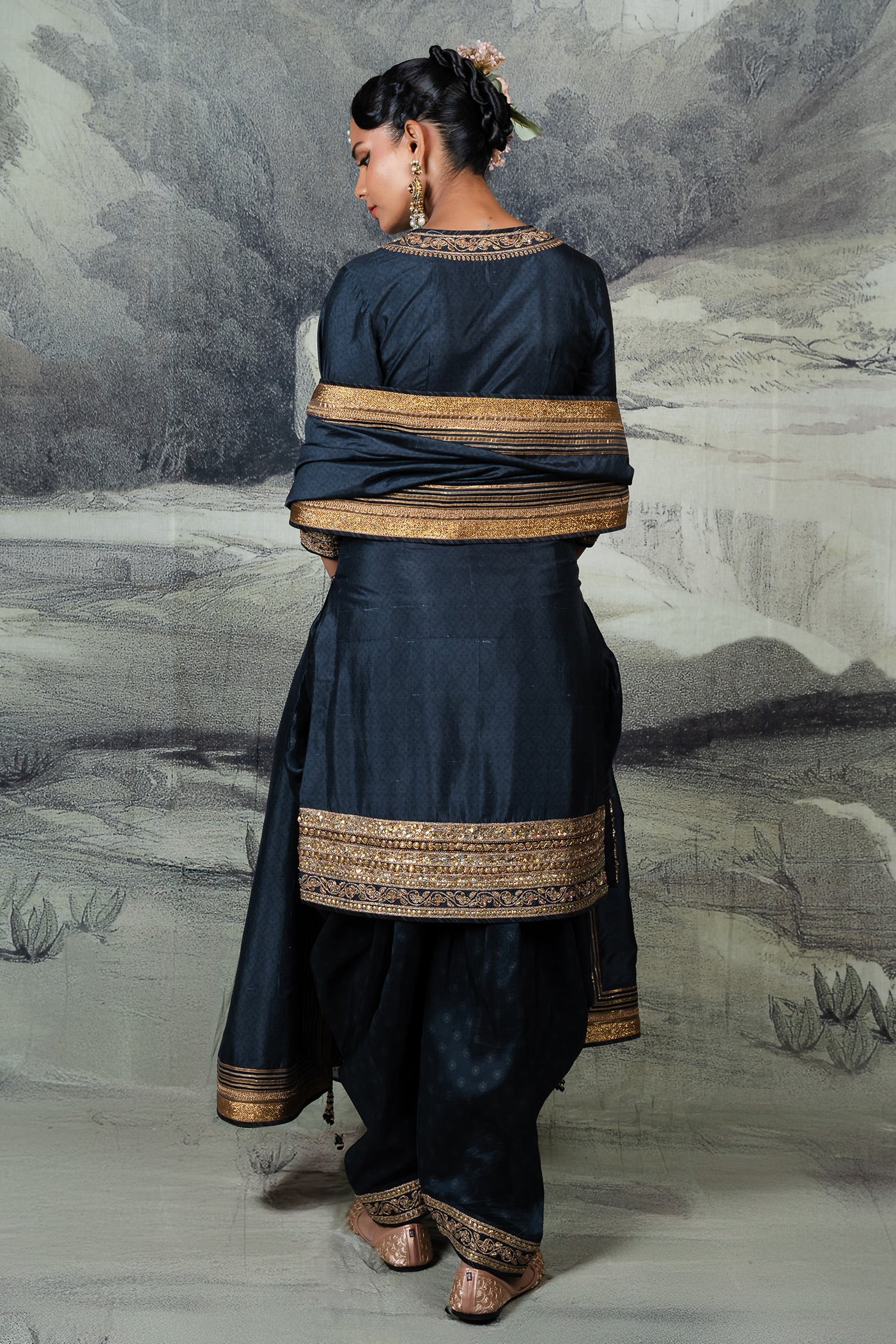 Midnight Blue Tunic Set | BARODA