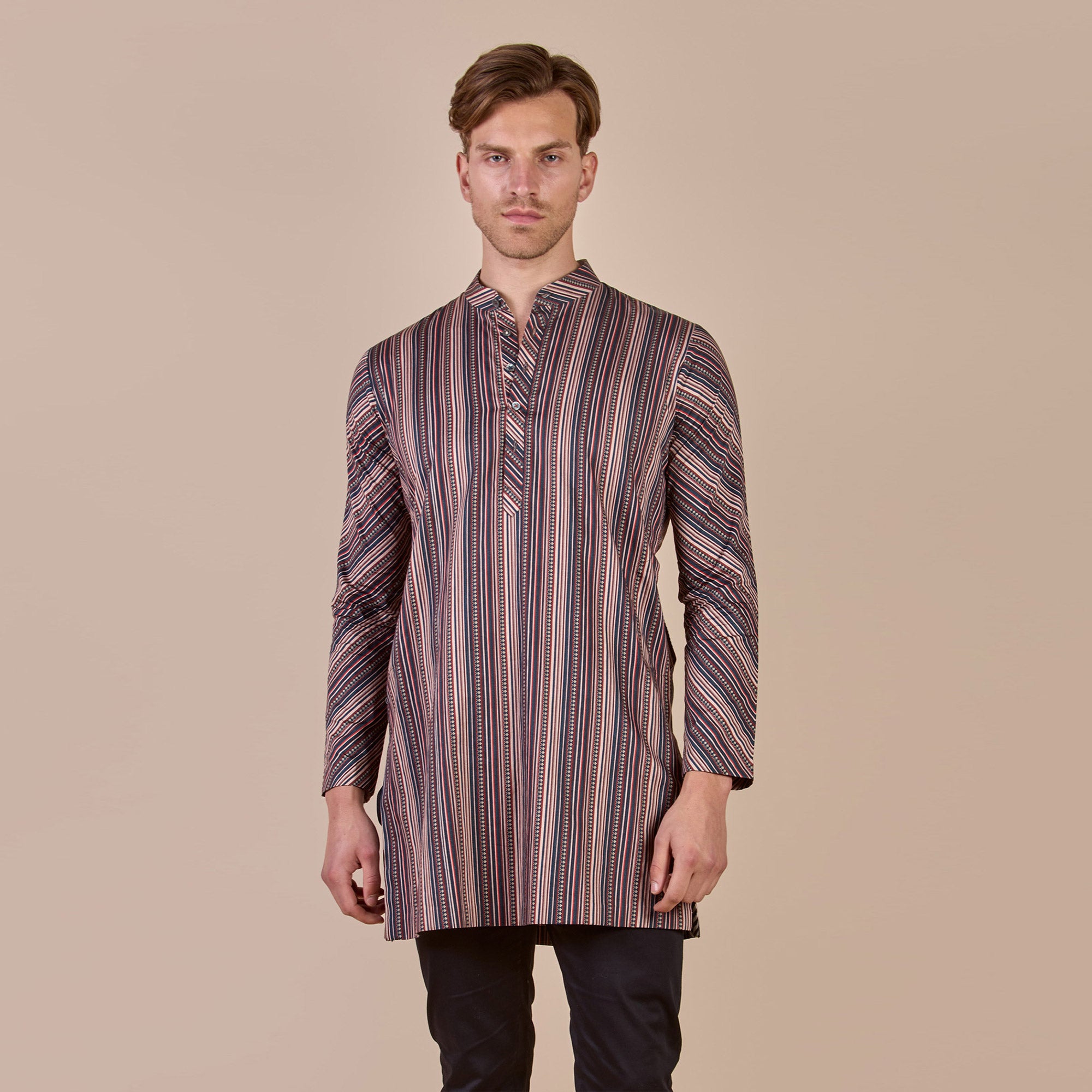Multi Hued Striped Kurta | PANJ