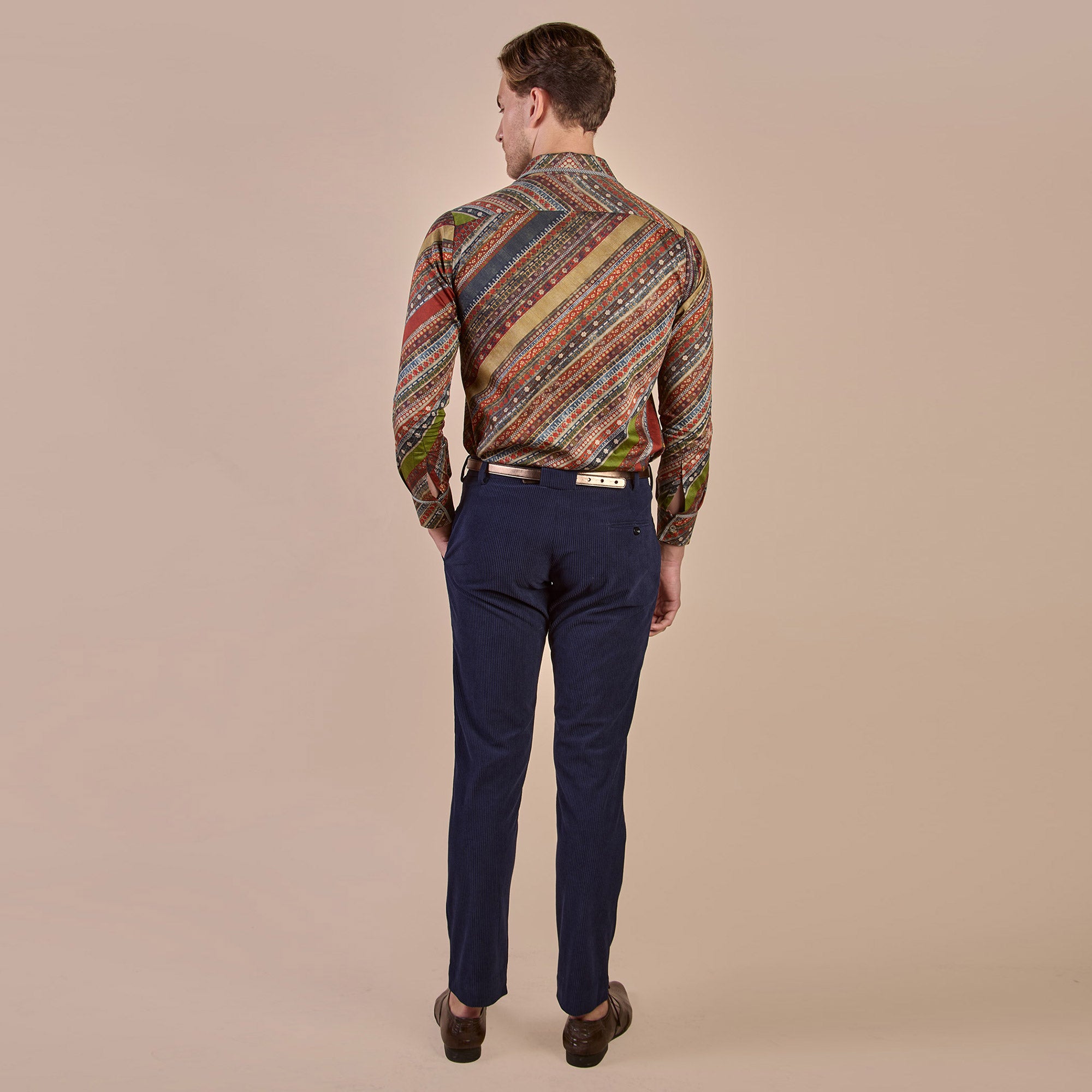 Multi Hued Striped Shirt | PANJ