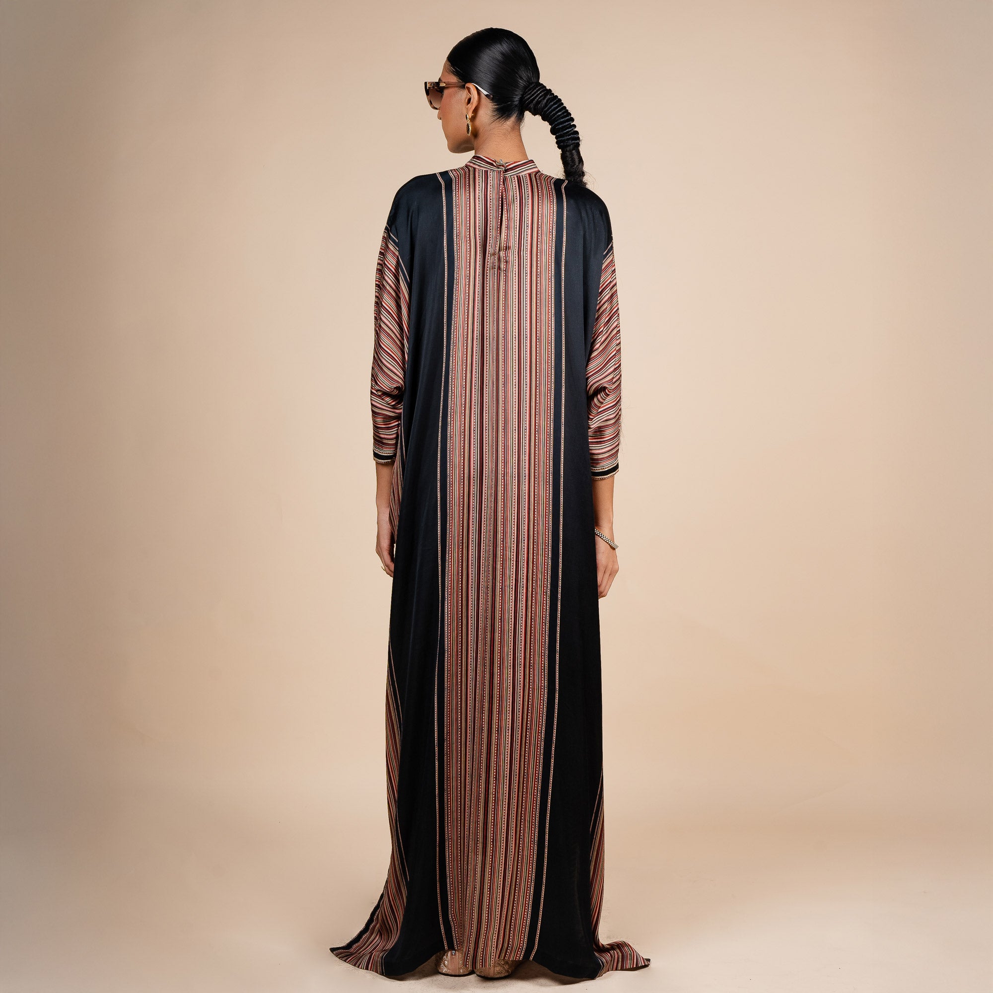 Multicoloured Striped Kaftan | PANJ