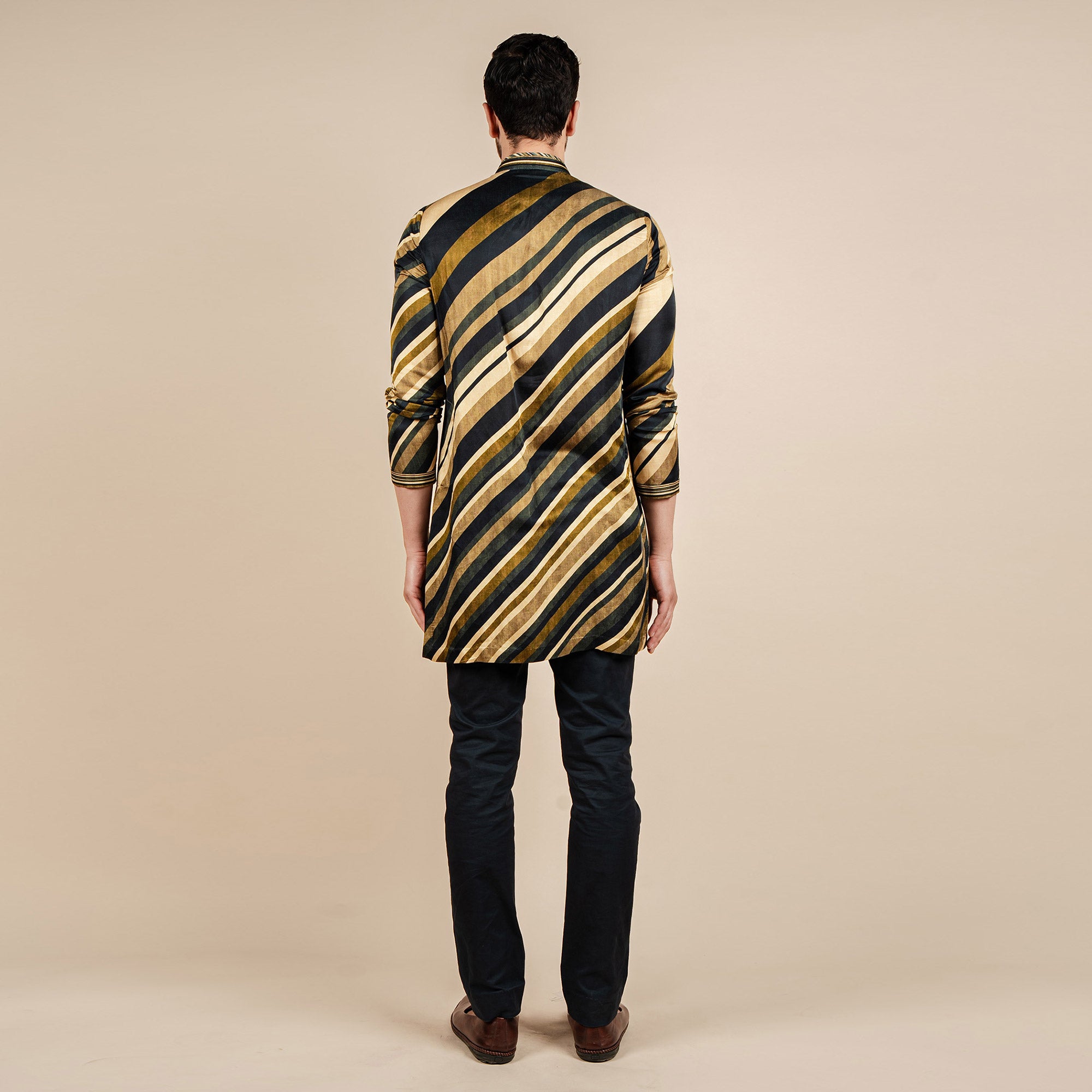Multicoloured Striped Kurta | CHAR