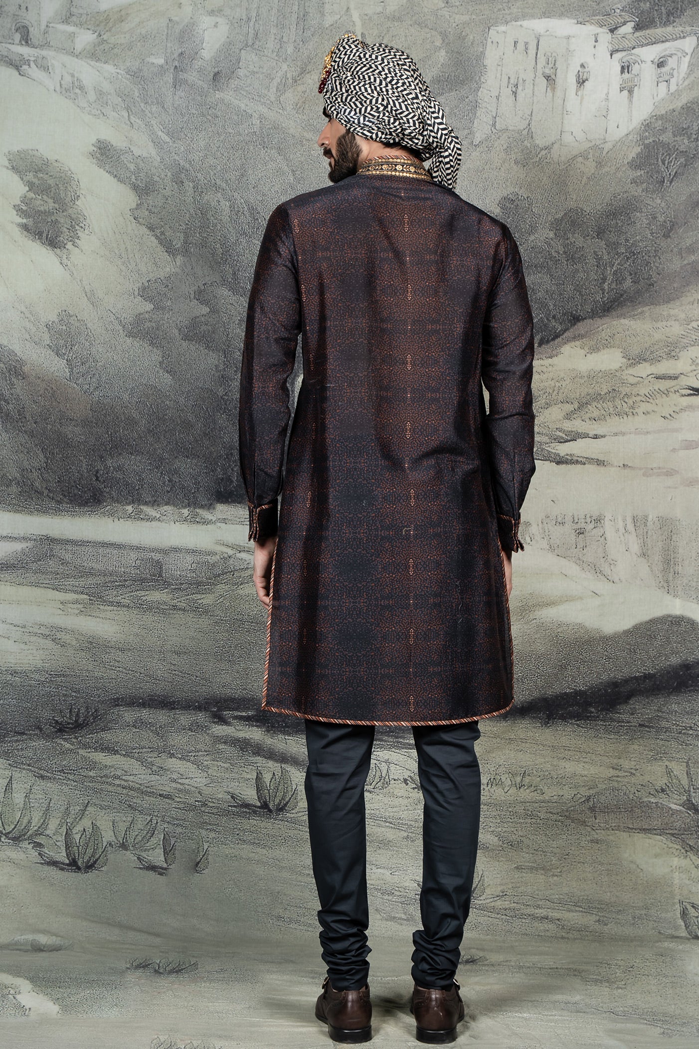 Navy Blue Kurta Set | BARODA