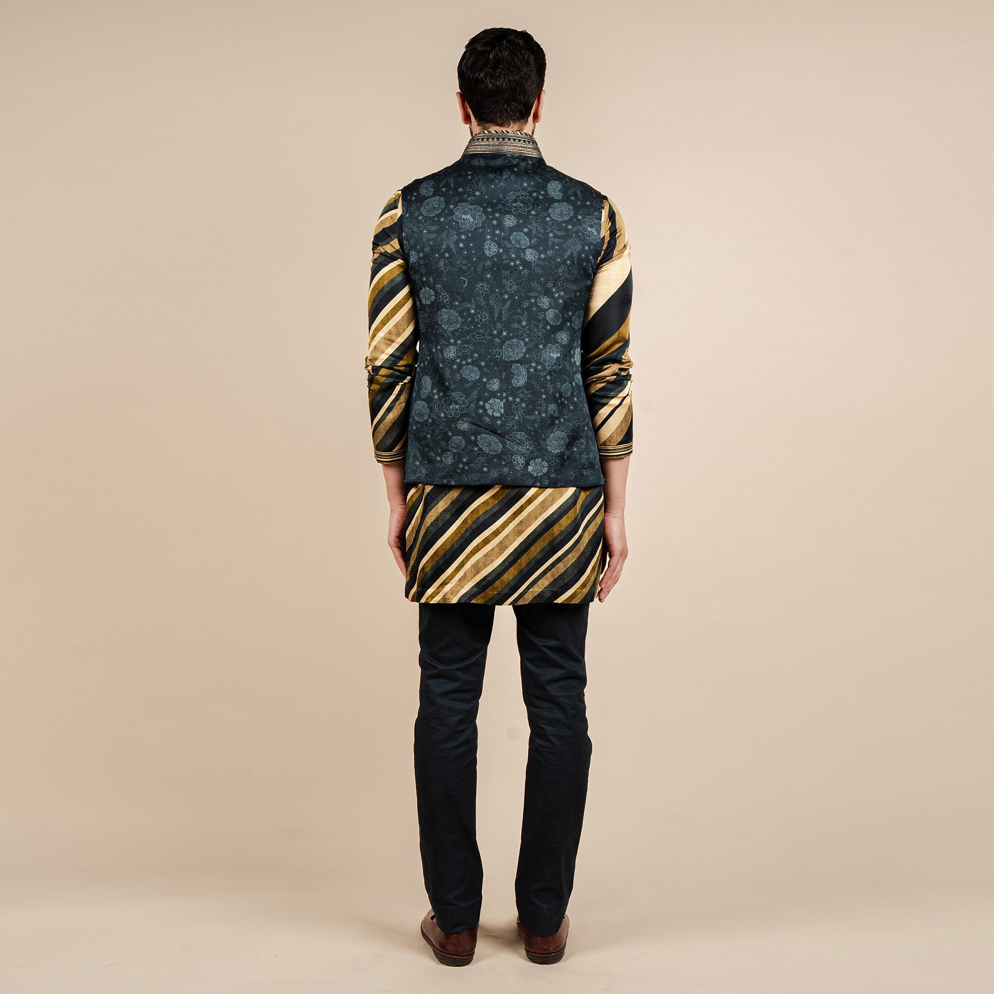 Navy Blue Nehru Jacket | CHAR