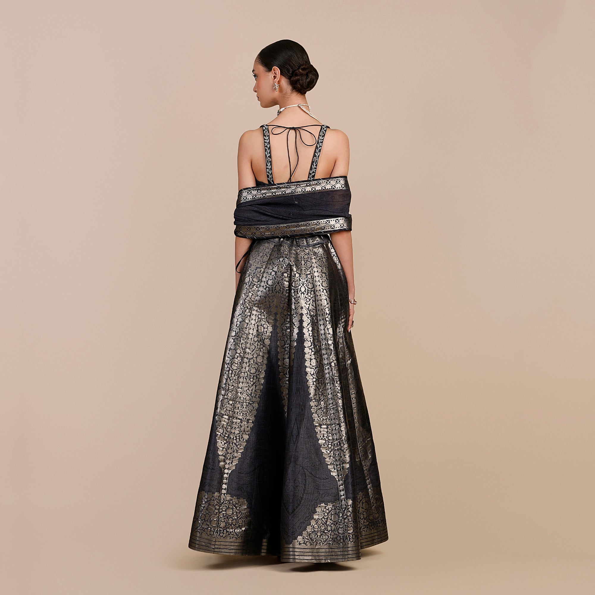 Navy Blue Skirt Set | SATT
